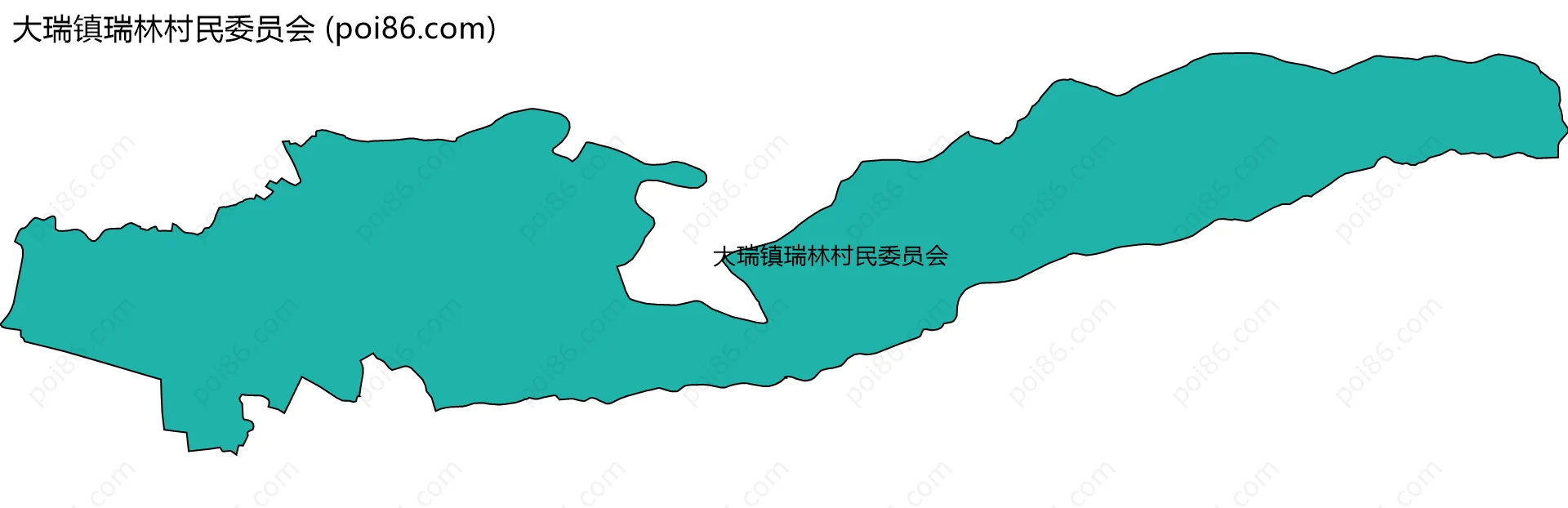 大瑞镇瑞林村民委员会边界地图