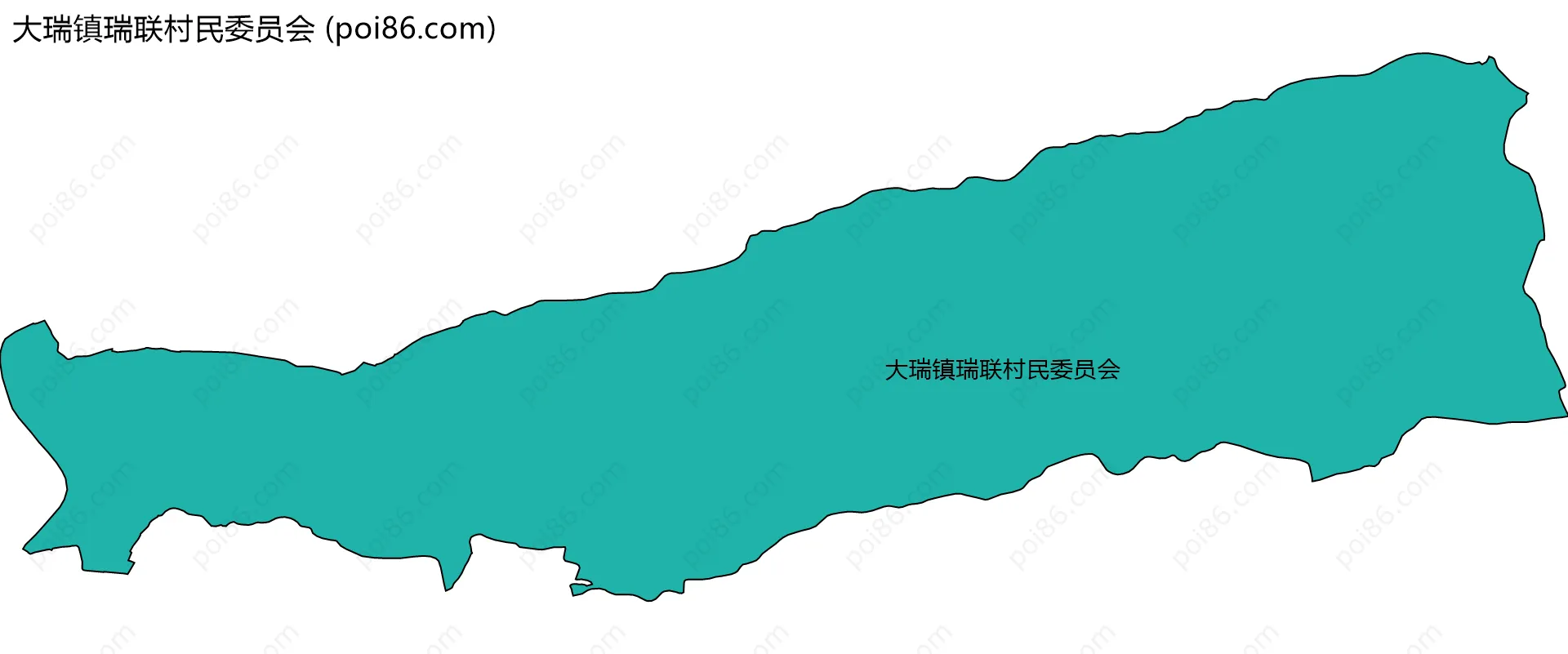 大瑞镇瑞联村民委员会边界地图