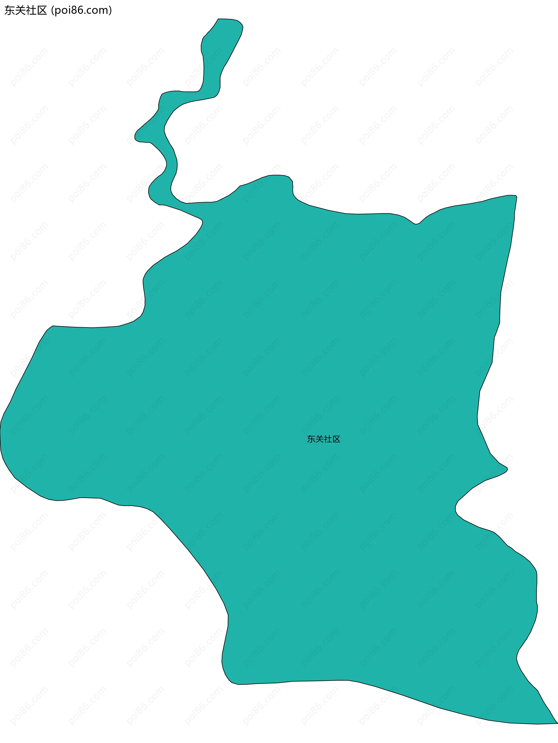 东关社区边界地图