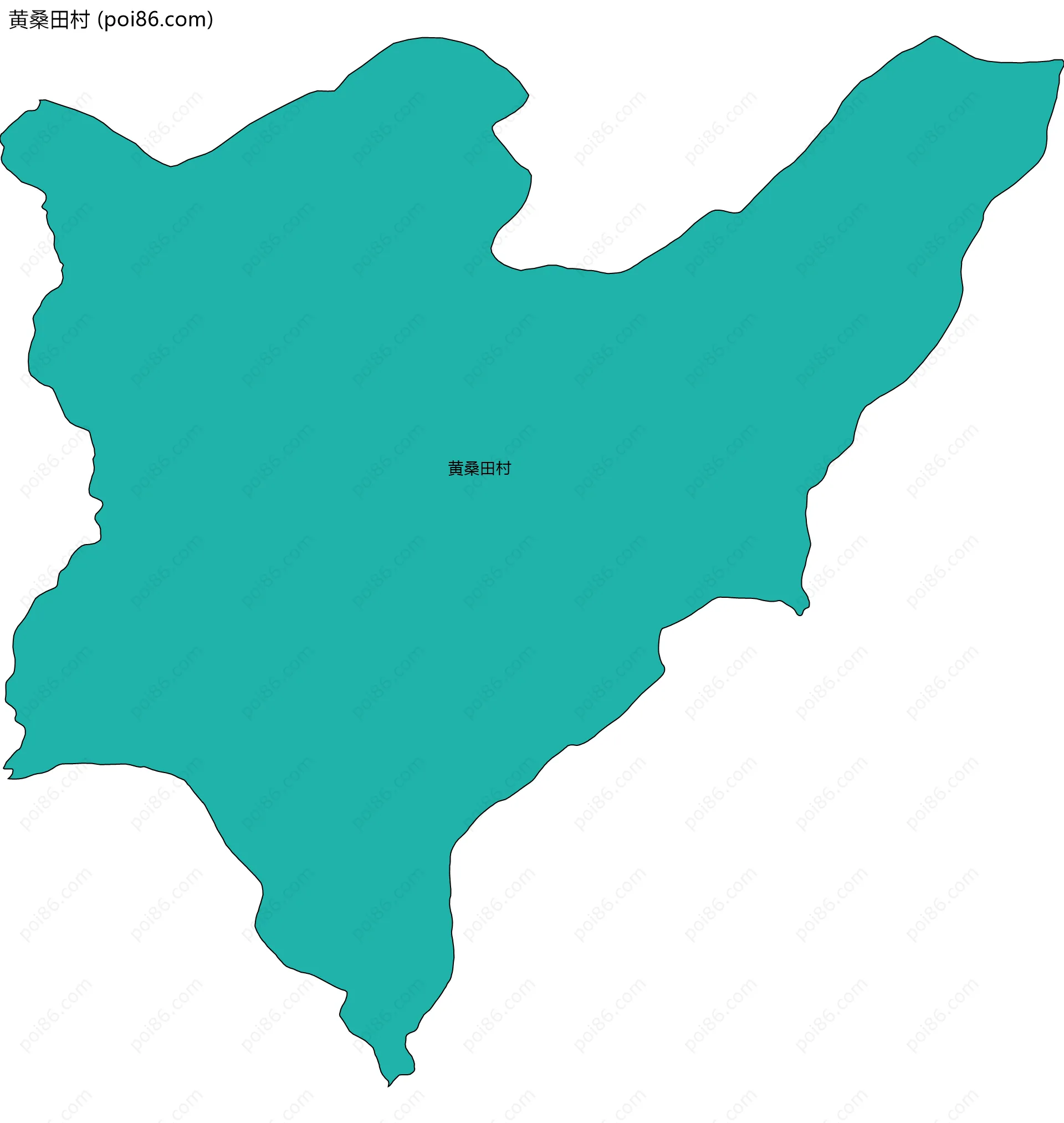 黄桑田村边界地图