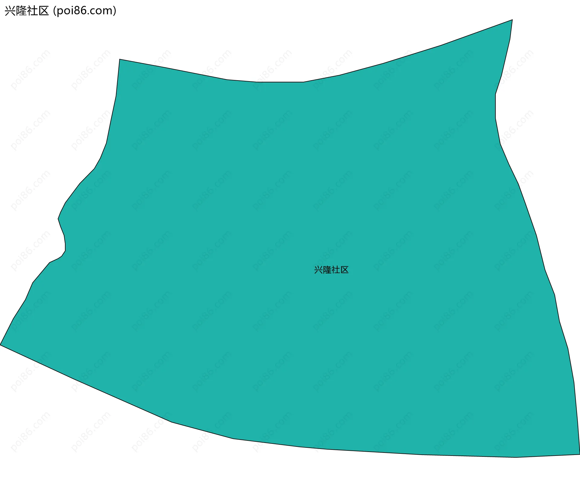 兴隆社区边界地图