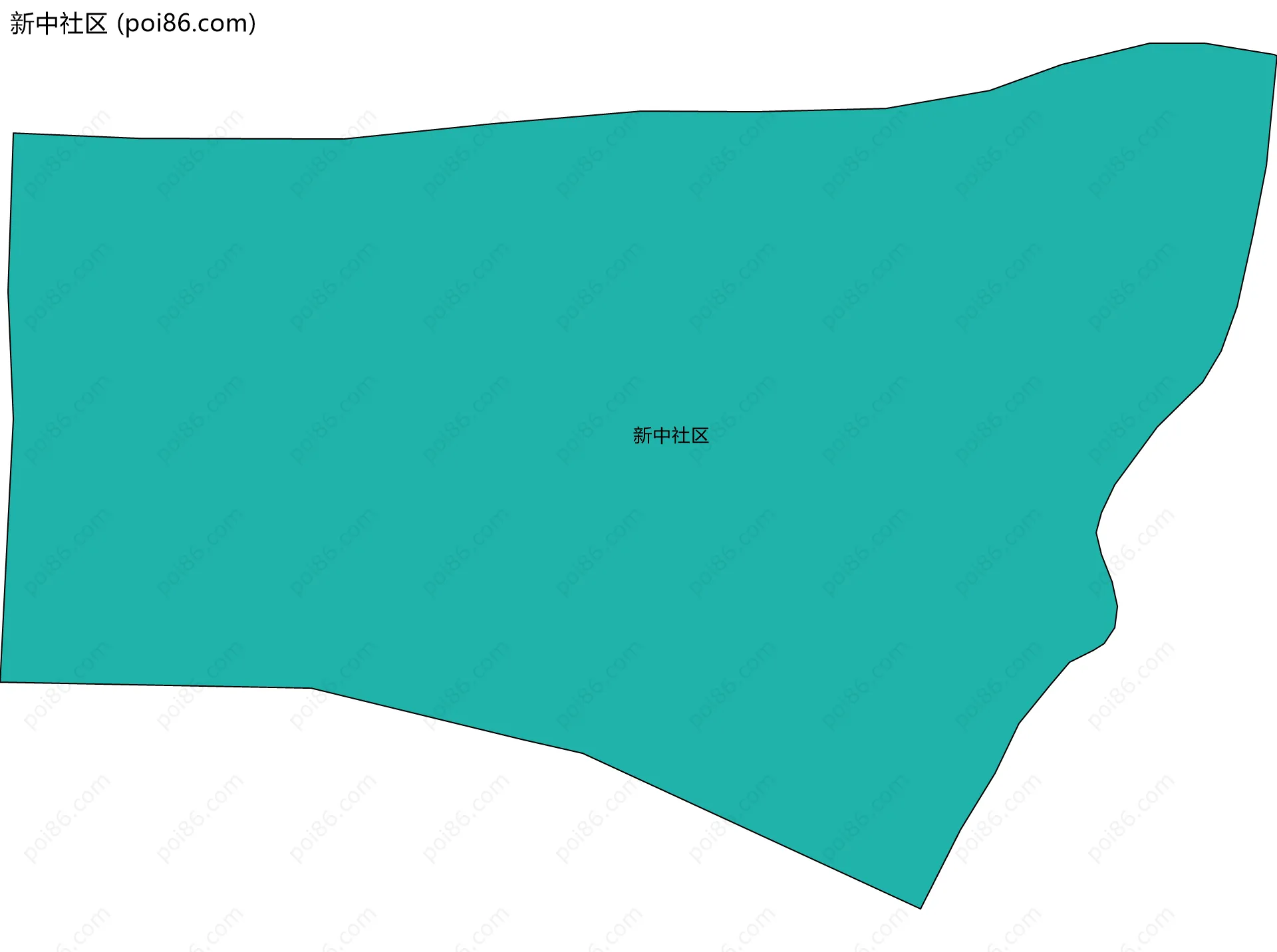 新中社区边界地图