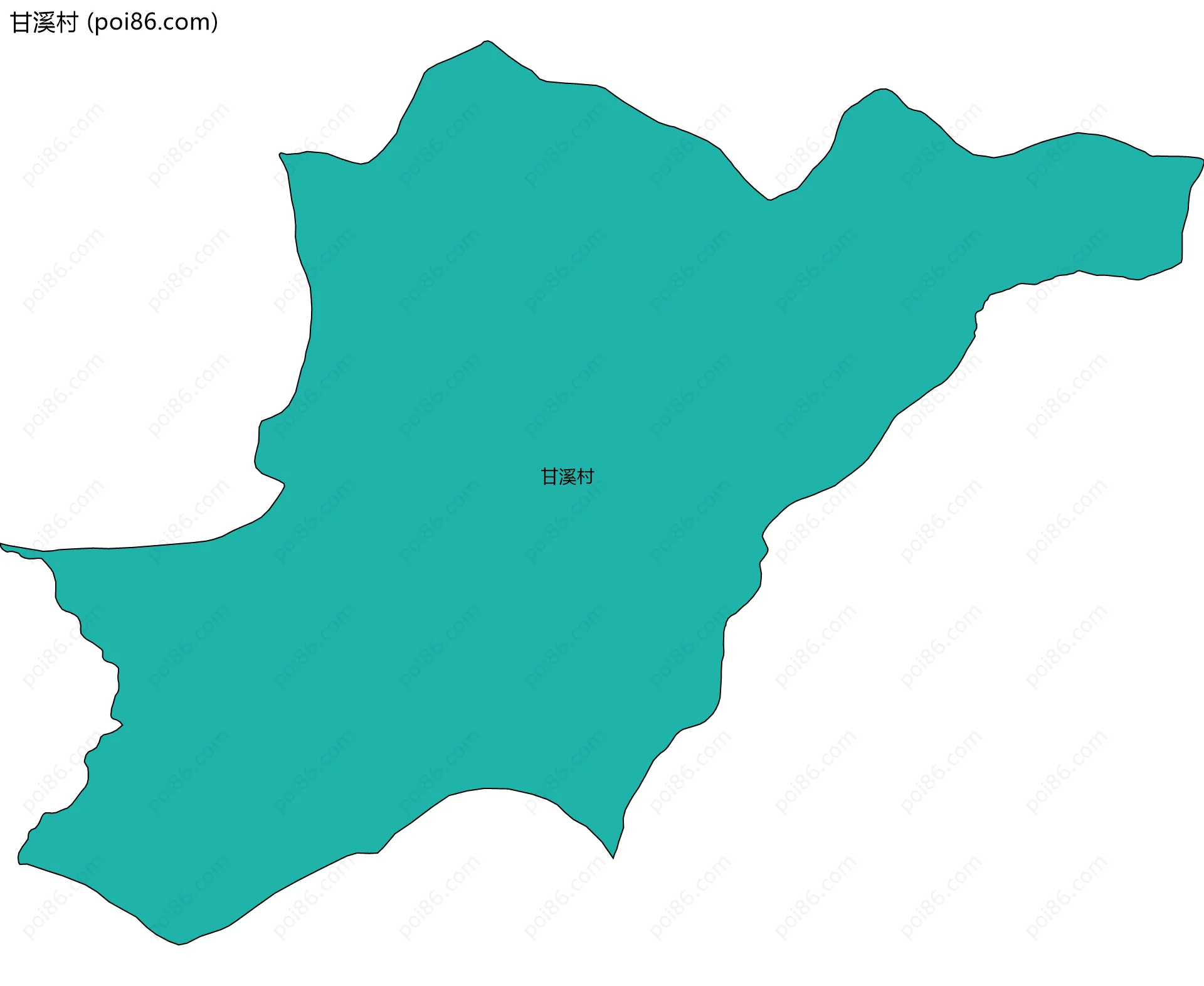 甘溪村边界地图