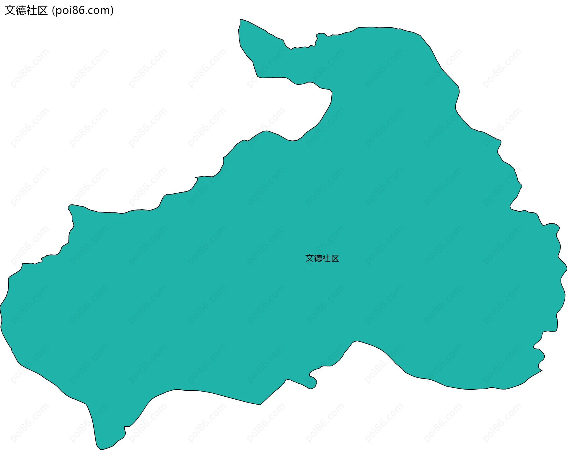 文德社区边界地图