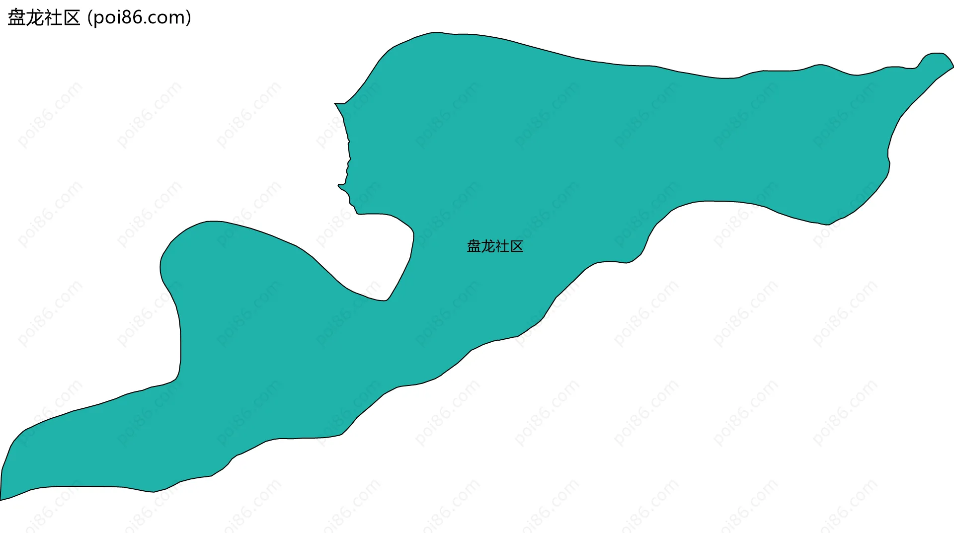 盘龙社区边界地图