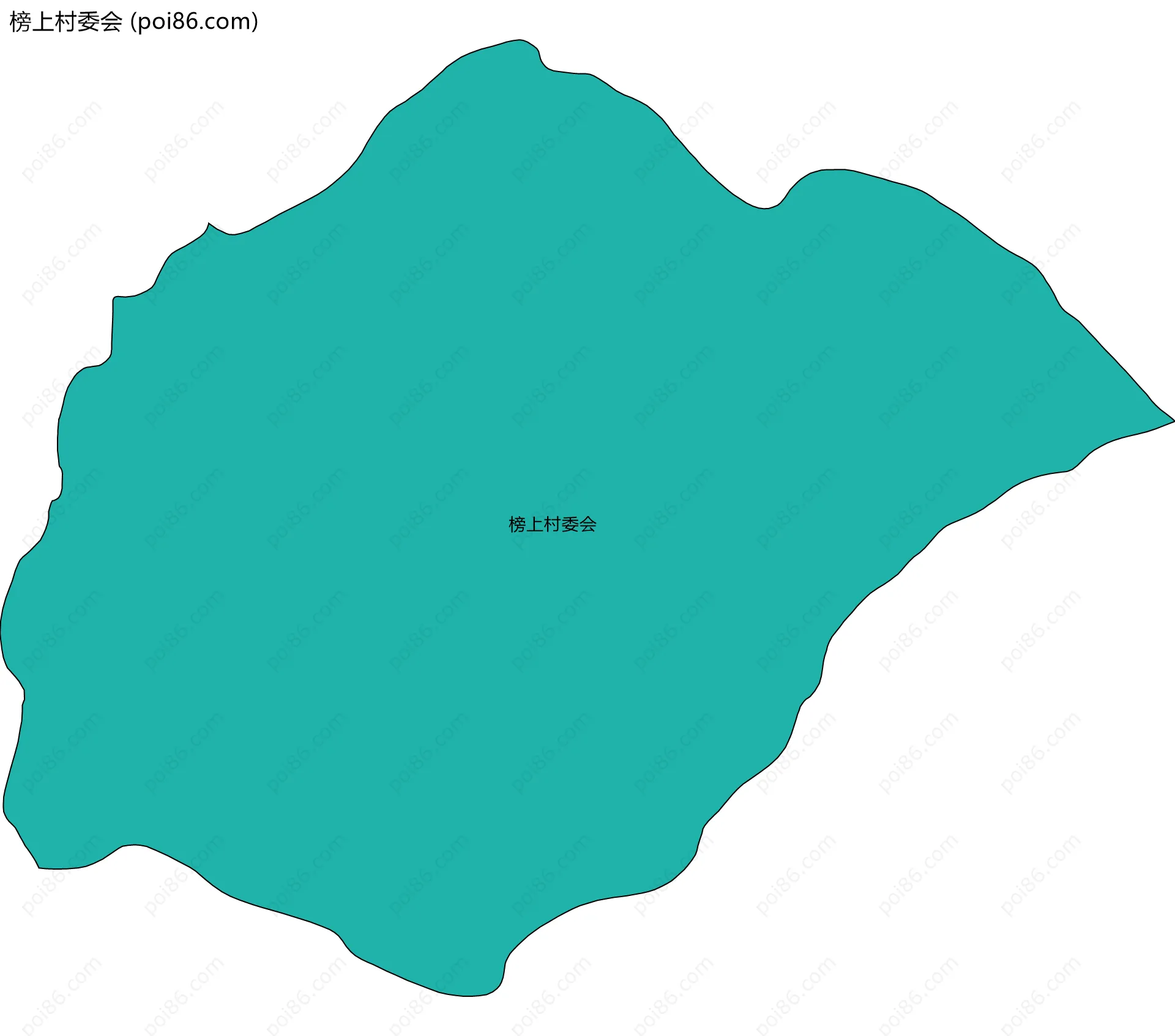 榜上村委会边界地图