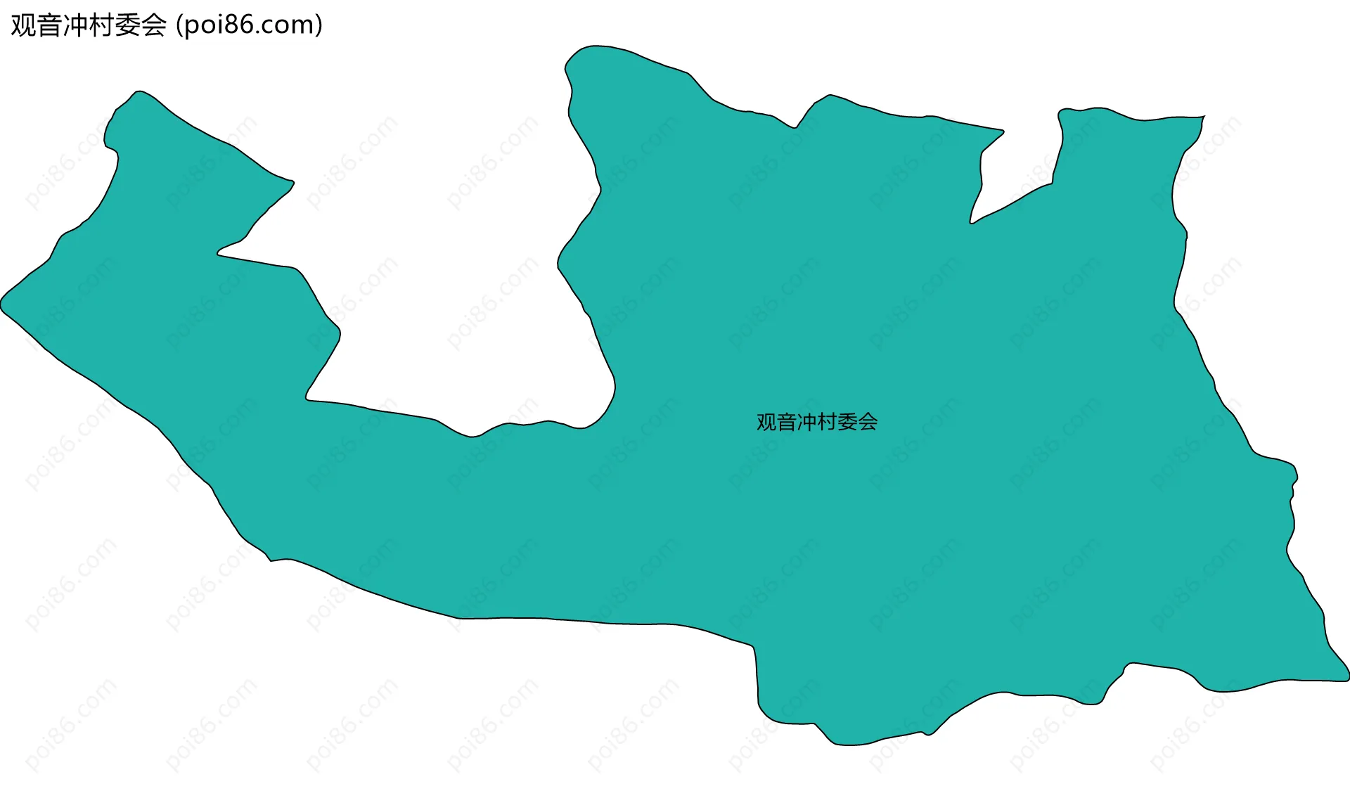 观音冲村委会边界地图
