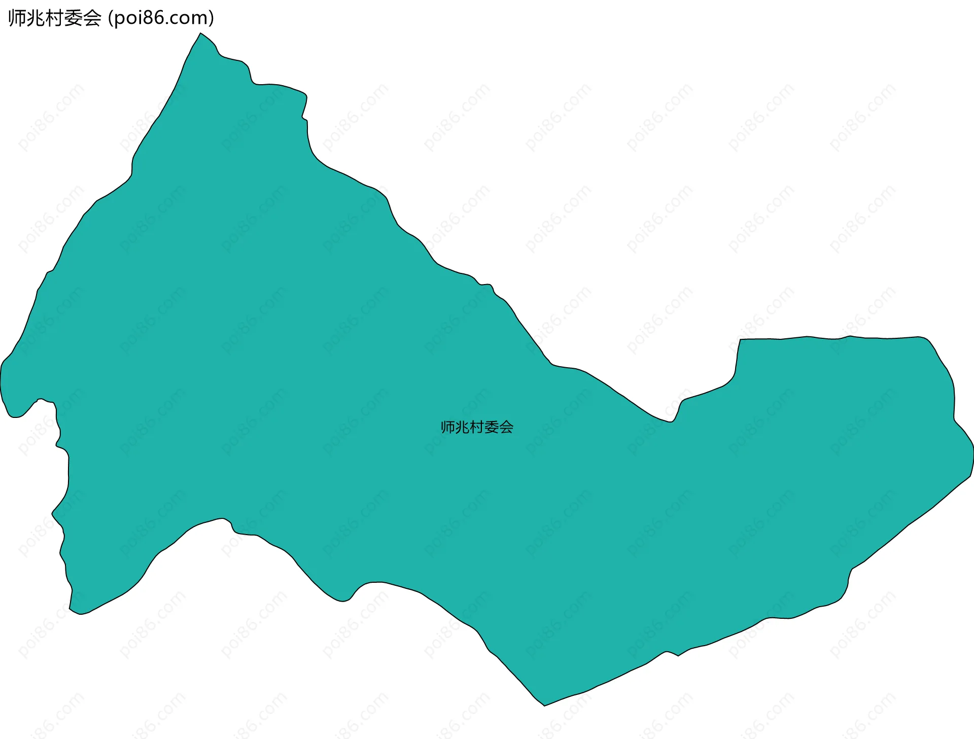 师兆村委会边界地图