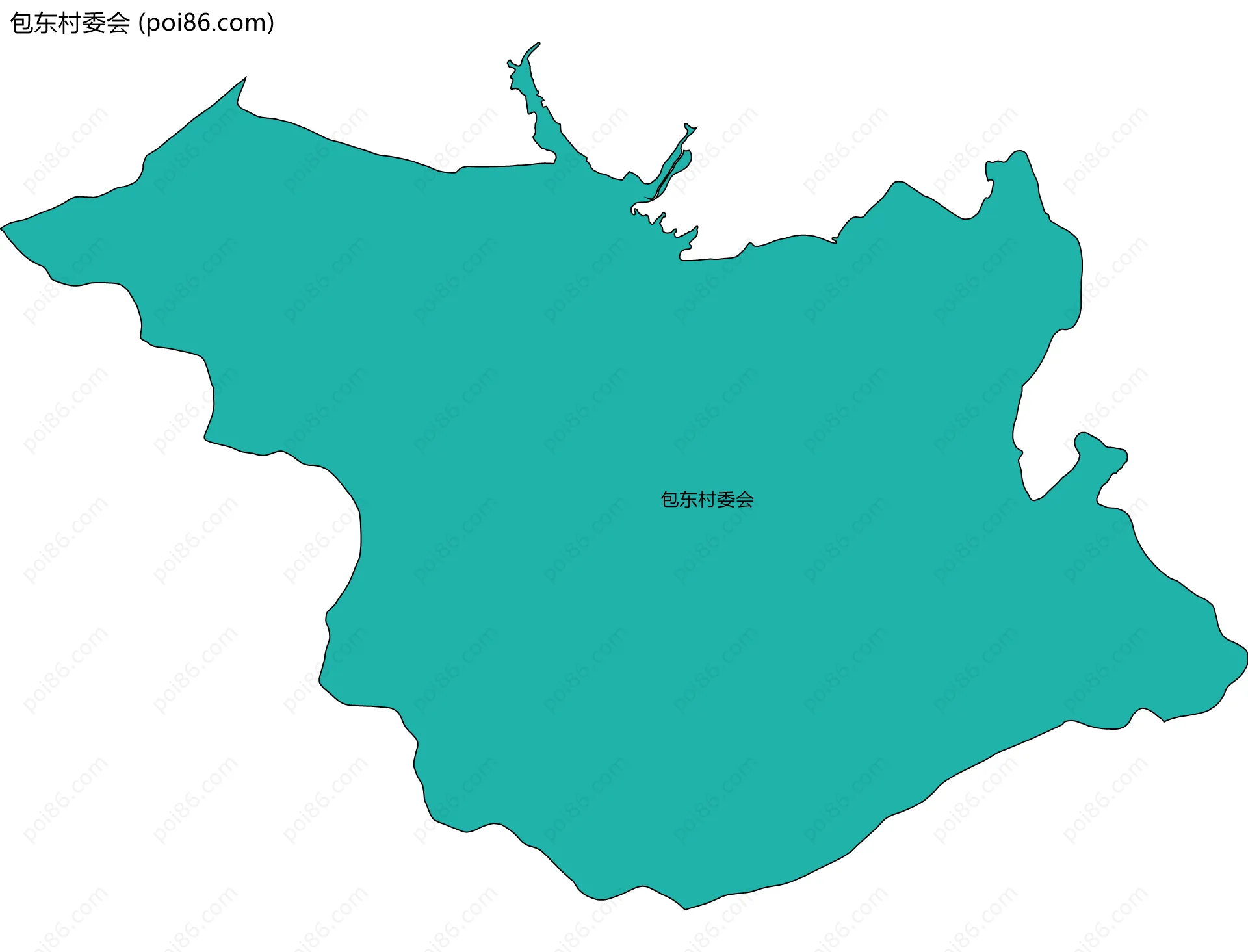 包东村委会边界地图