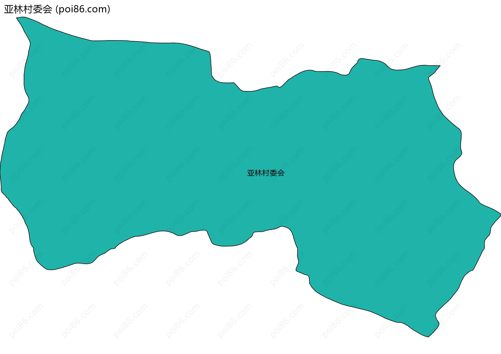 亚林村委会边界地图