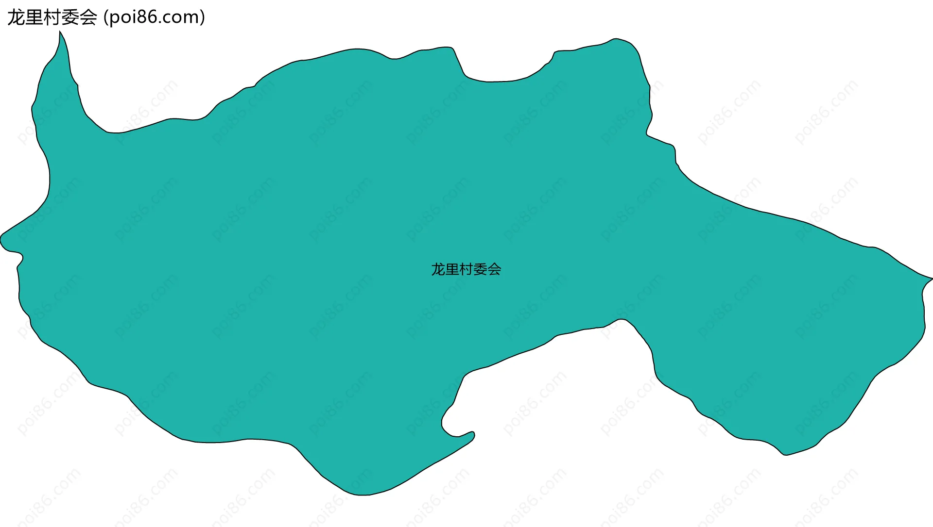 龙里村委会边界地图