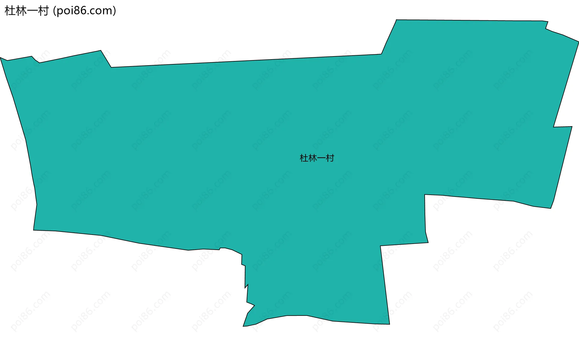 杜林一村边界地图