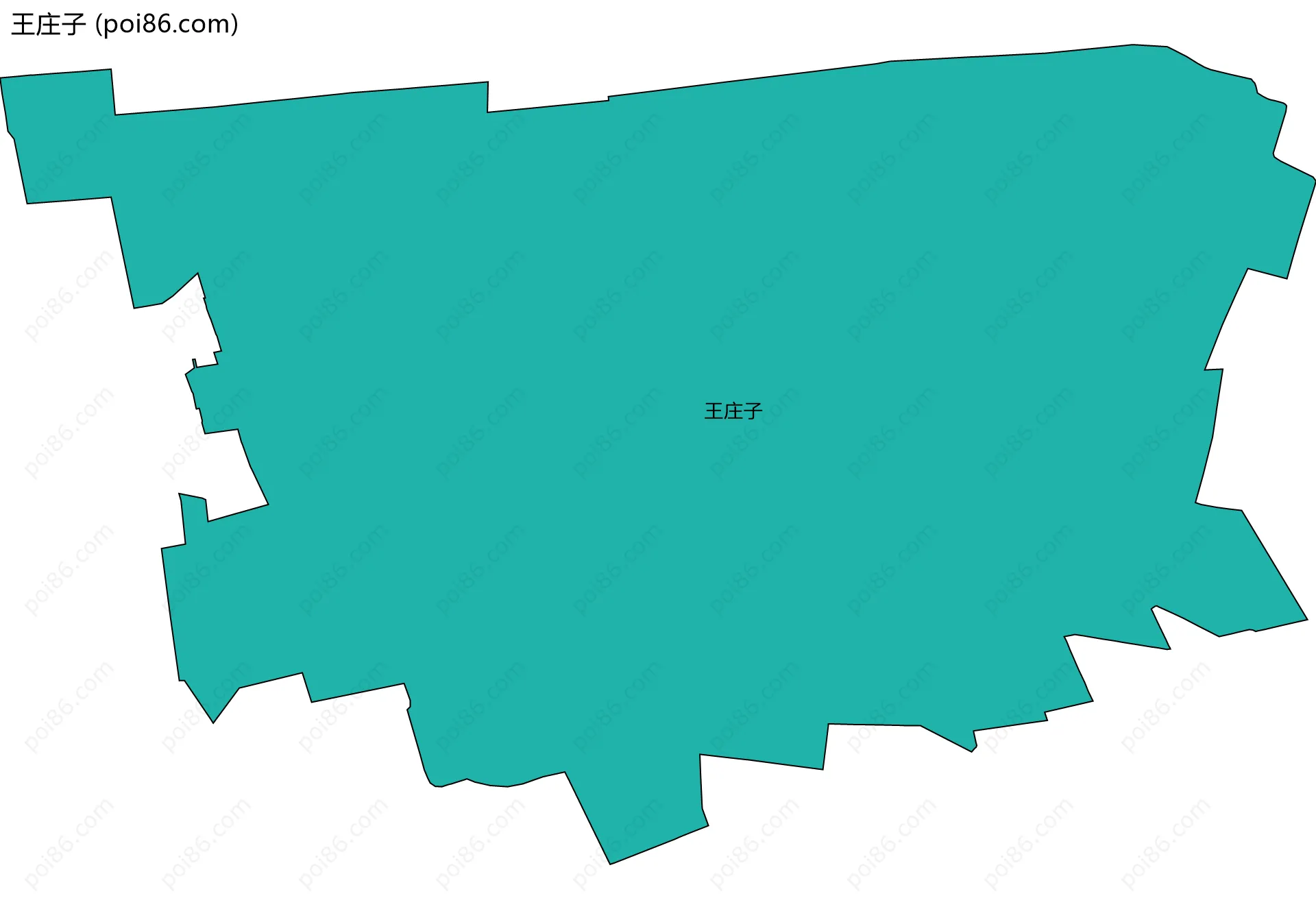 王庄子边界地图