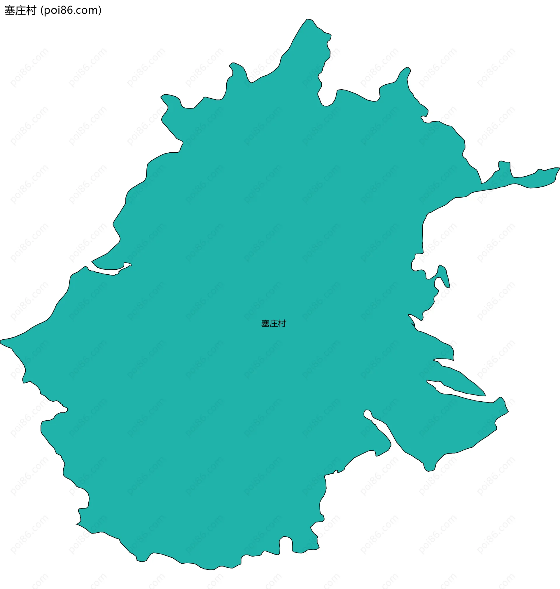 塞庄村边界地图