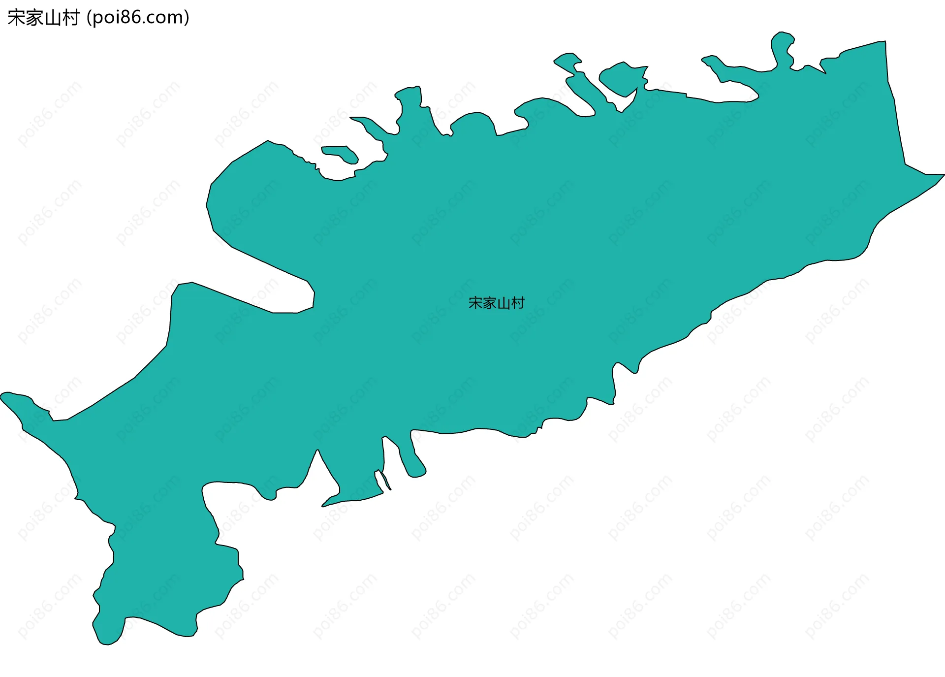 宋家山村边界地图