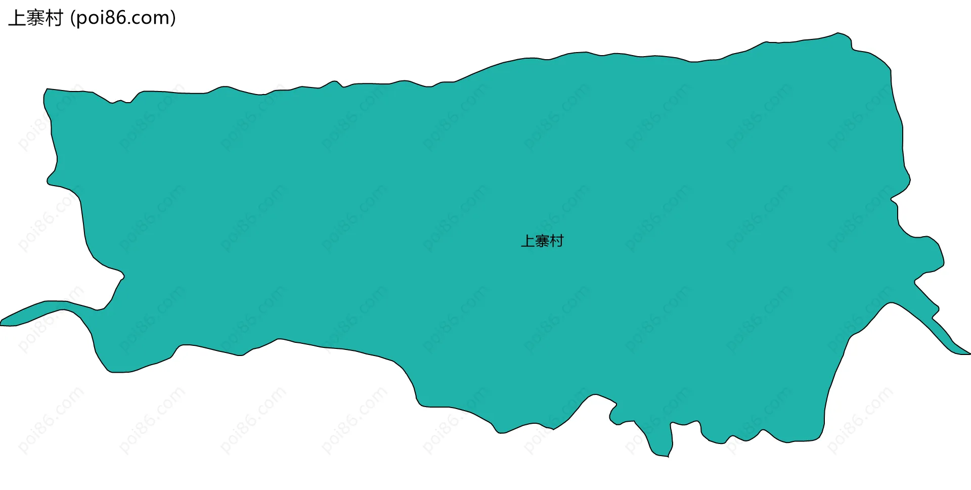 上寨村边界地图