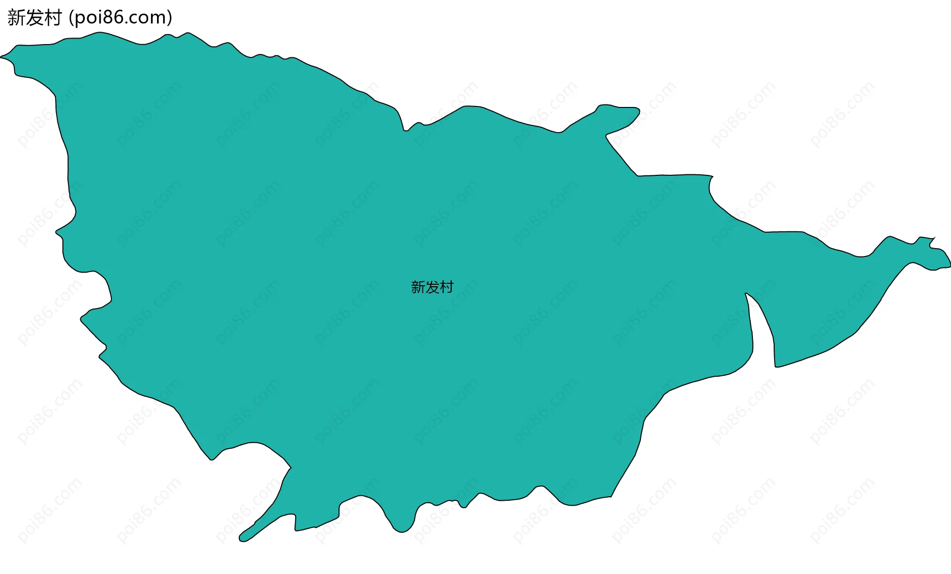新发村边界地图