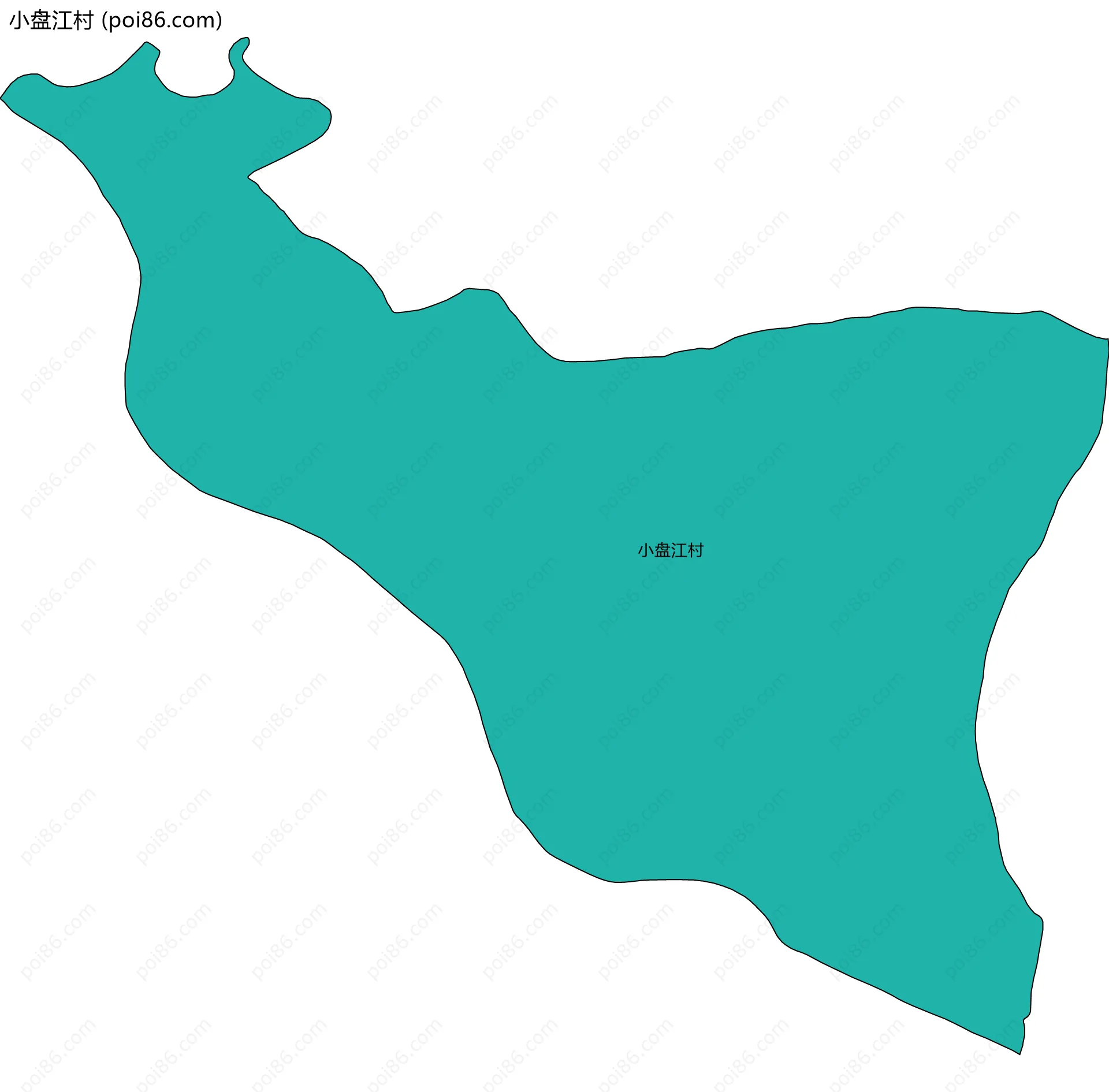 小盘江村边界地图