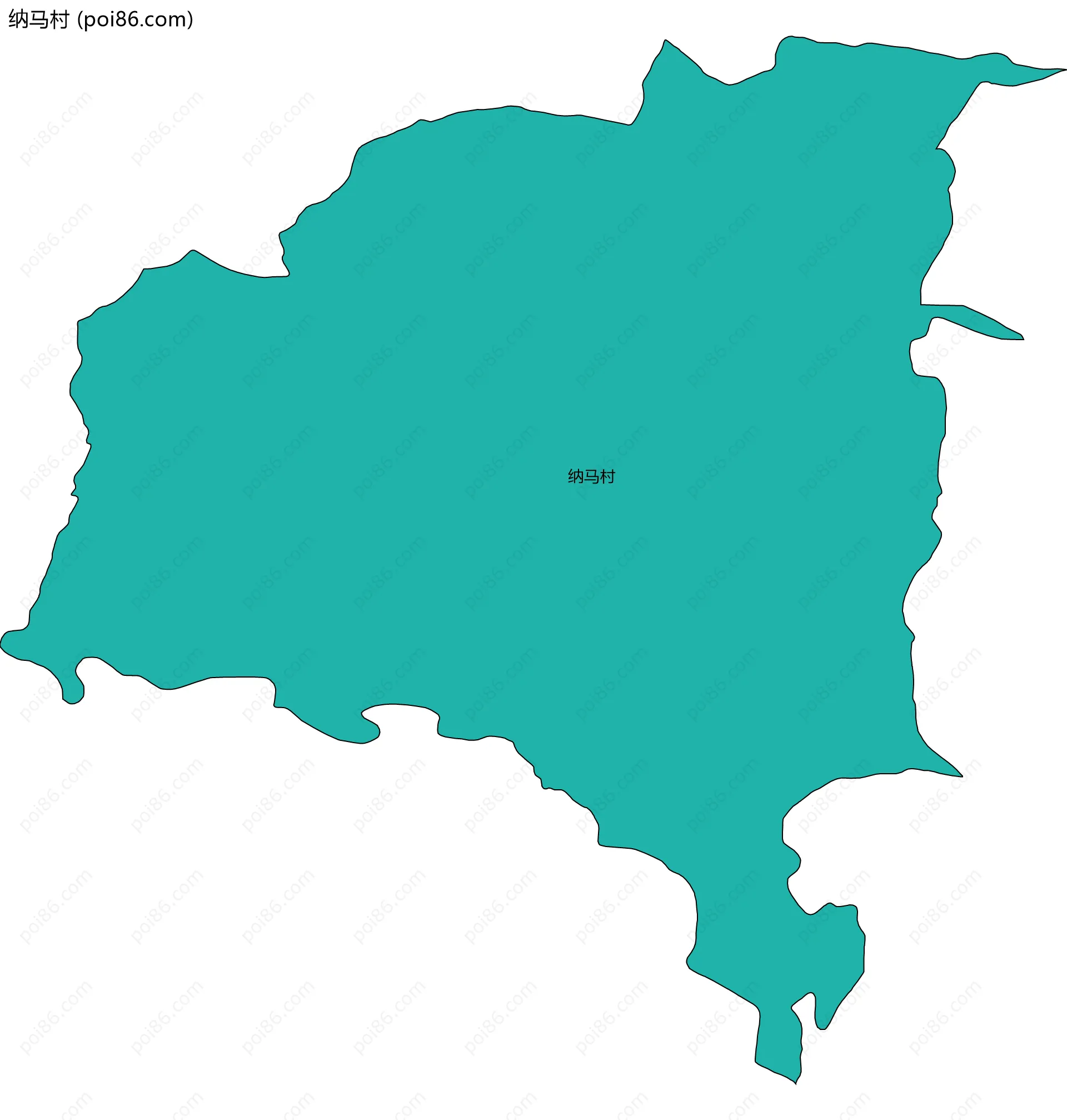 纳马村边界地图
