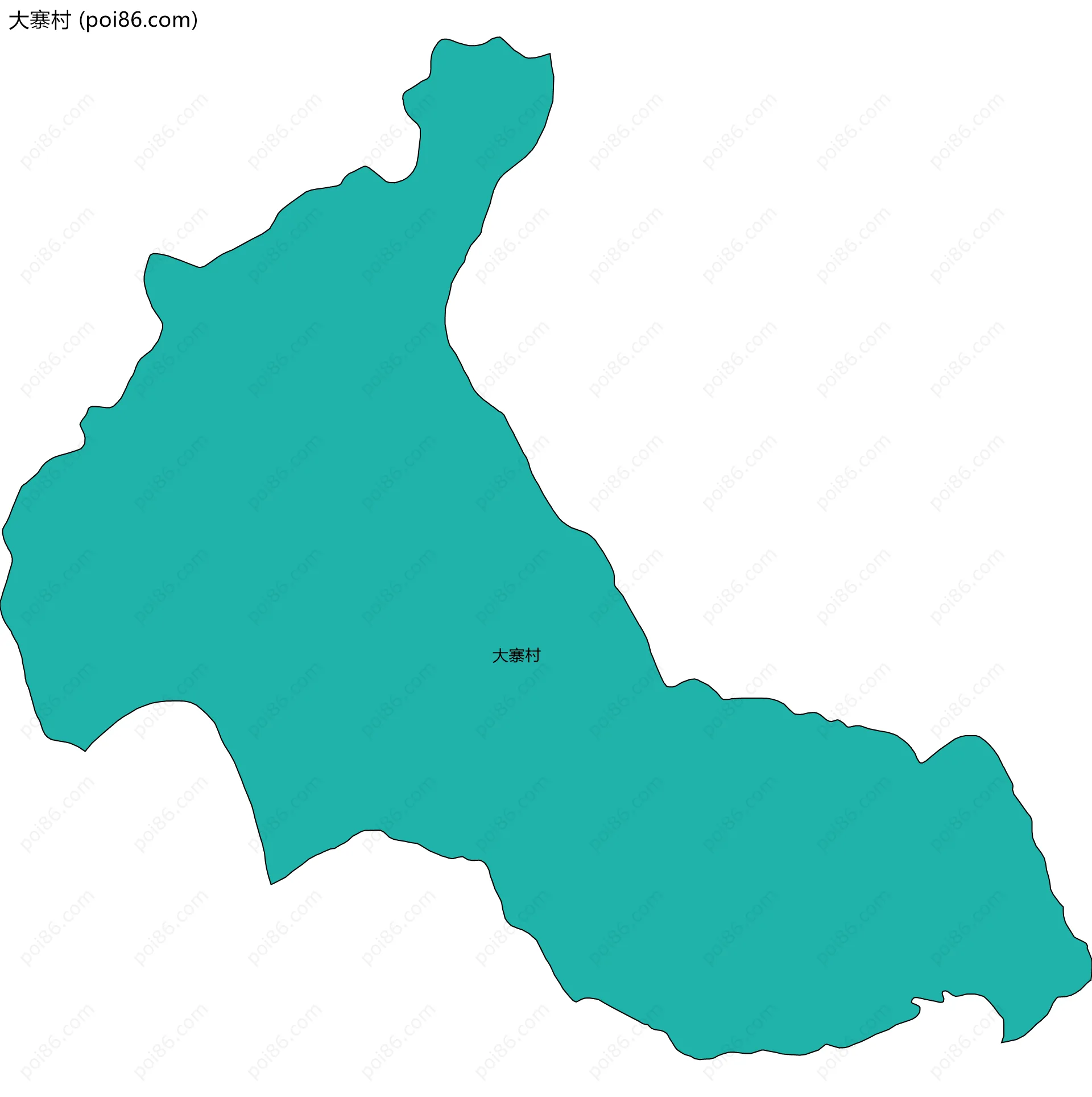 大寨村边界地图