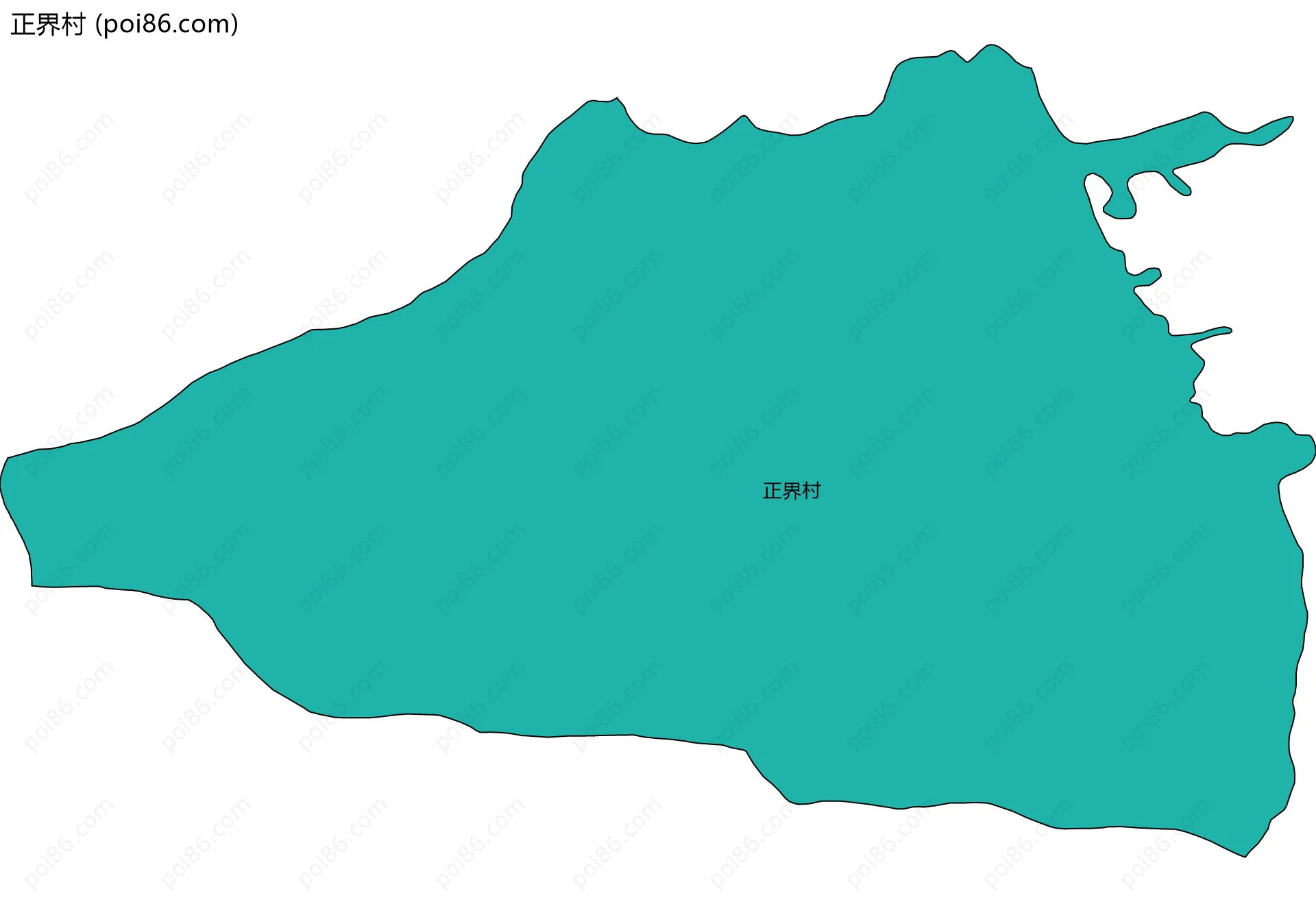 正界村边界地图