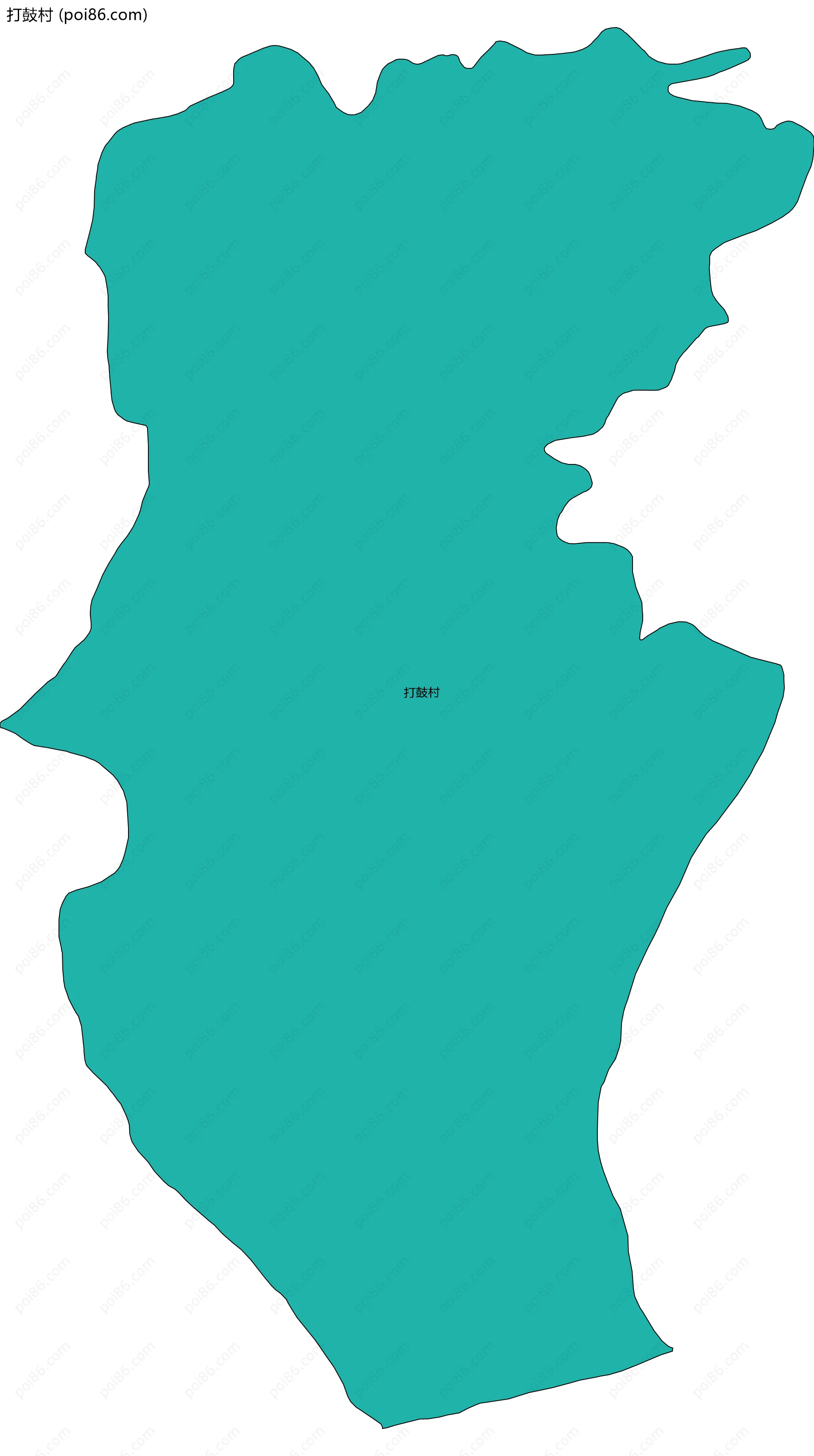 打鼓村边界地图