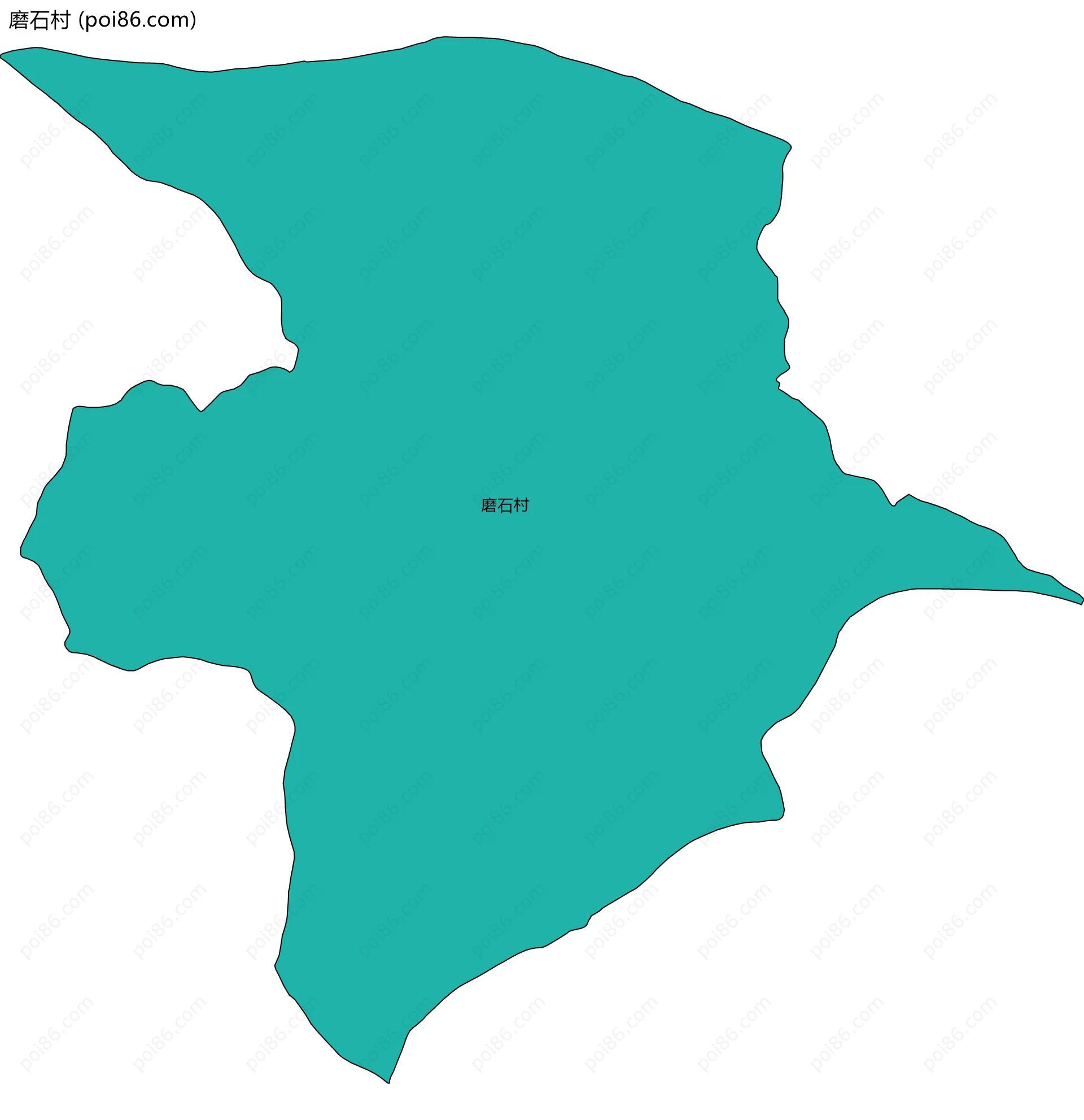 磨石村边界地图