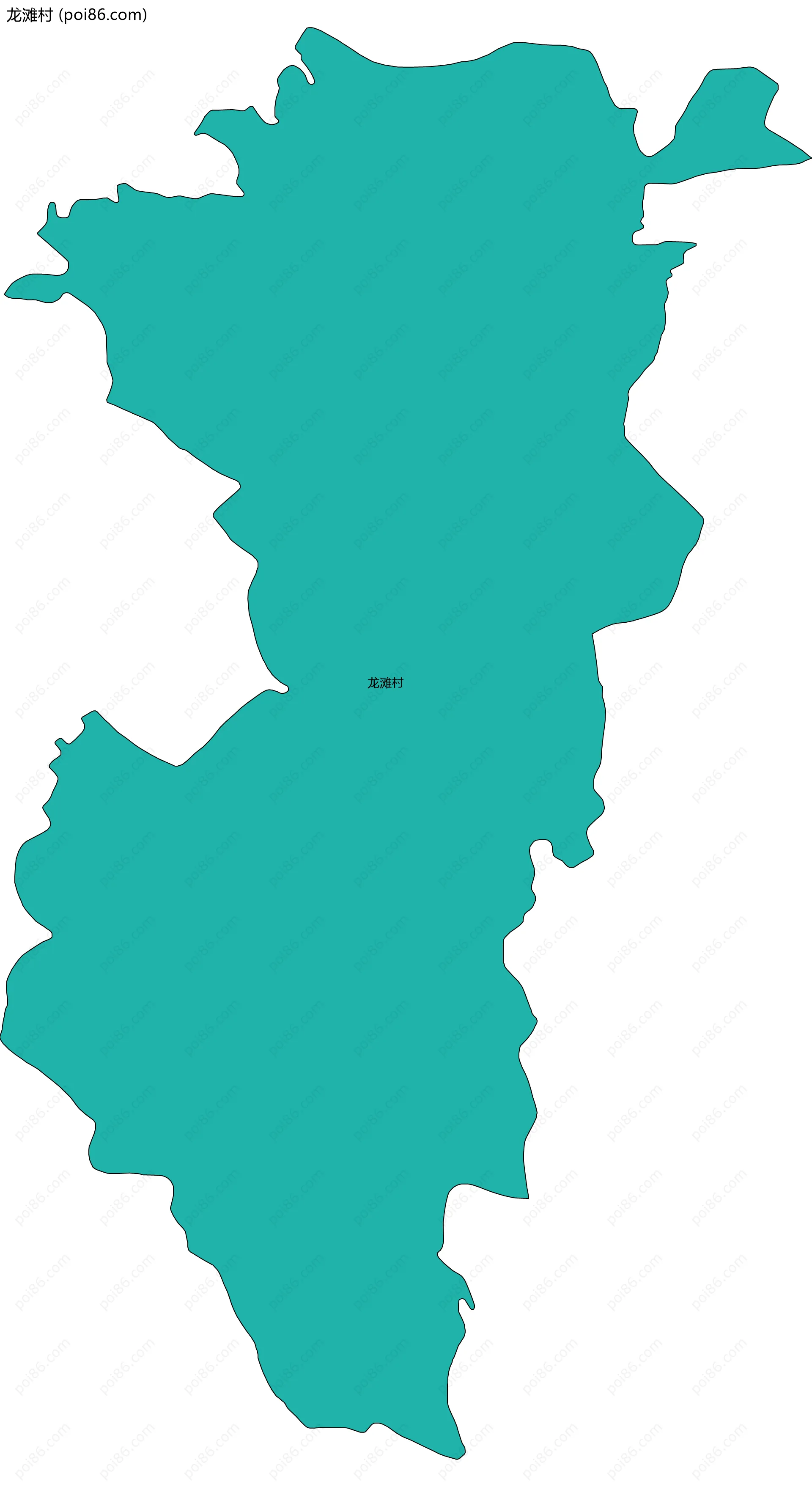 龙滩村边界地图