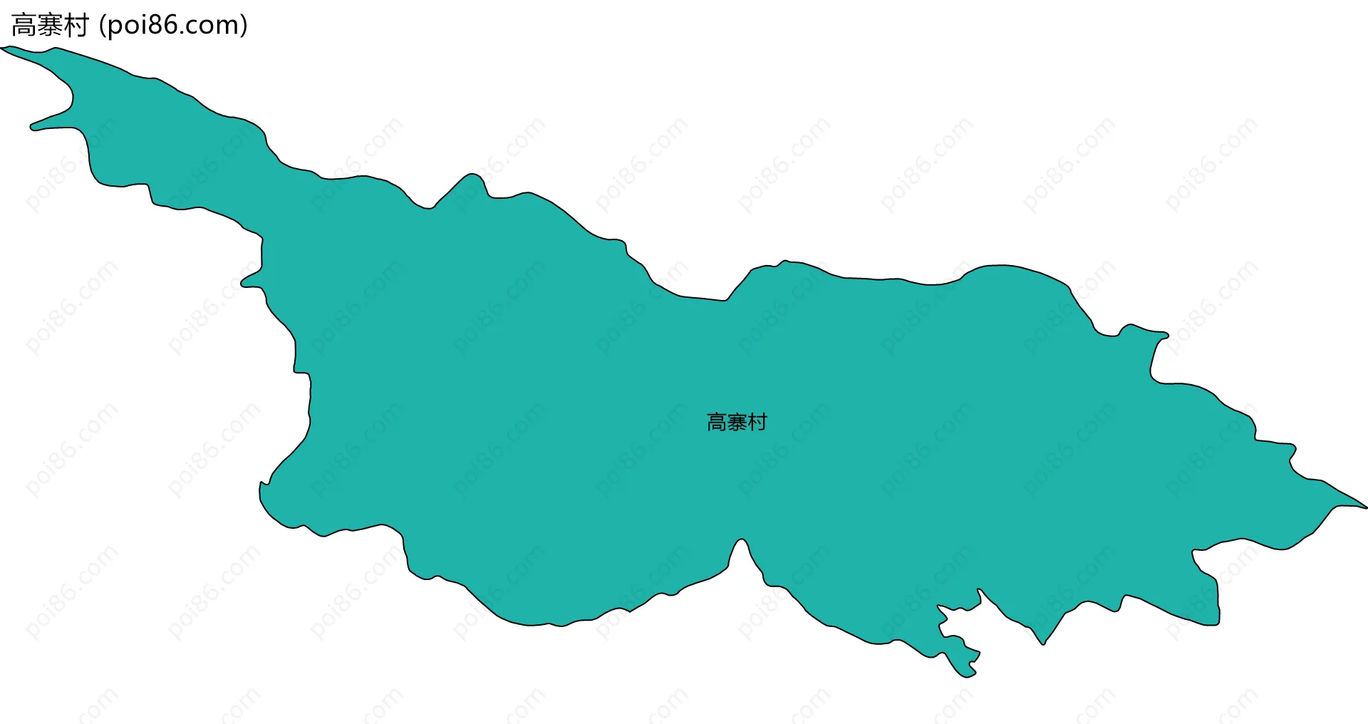 高寨村边界地图