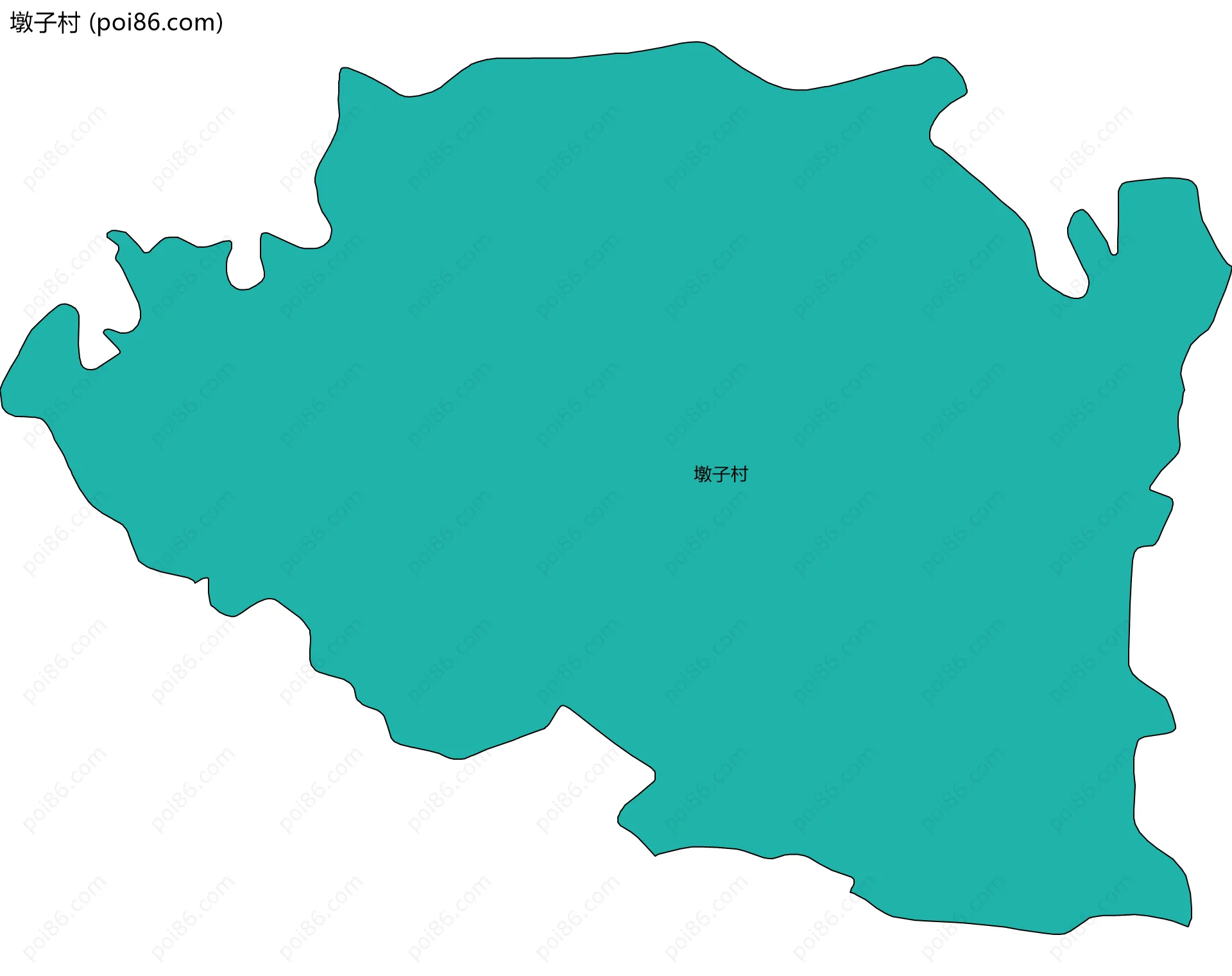 墩子村边界地图