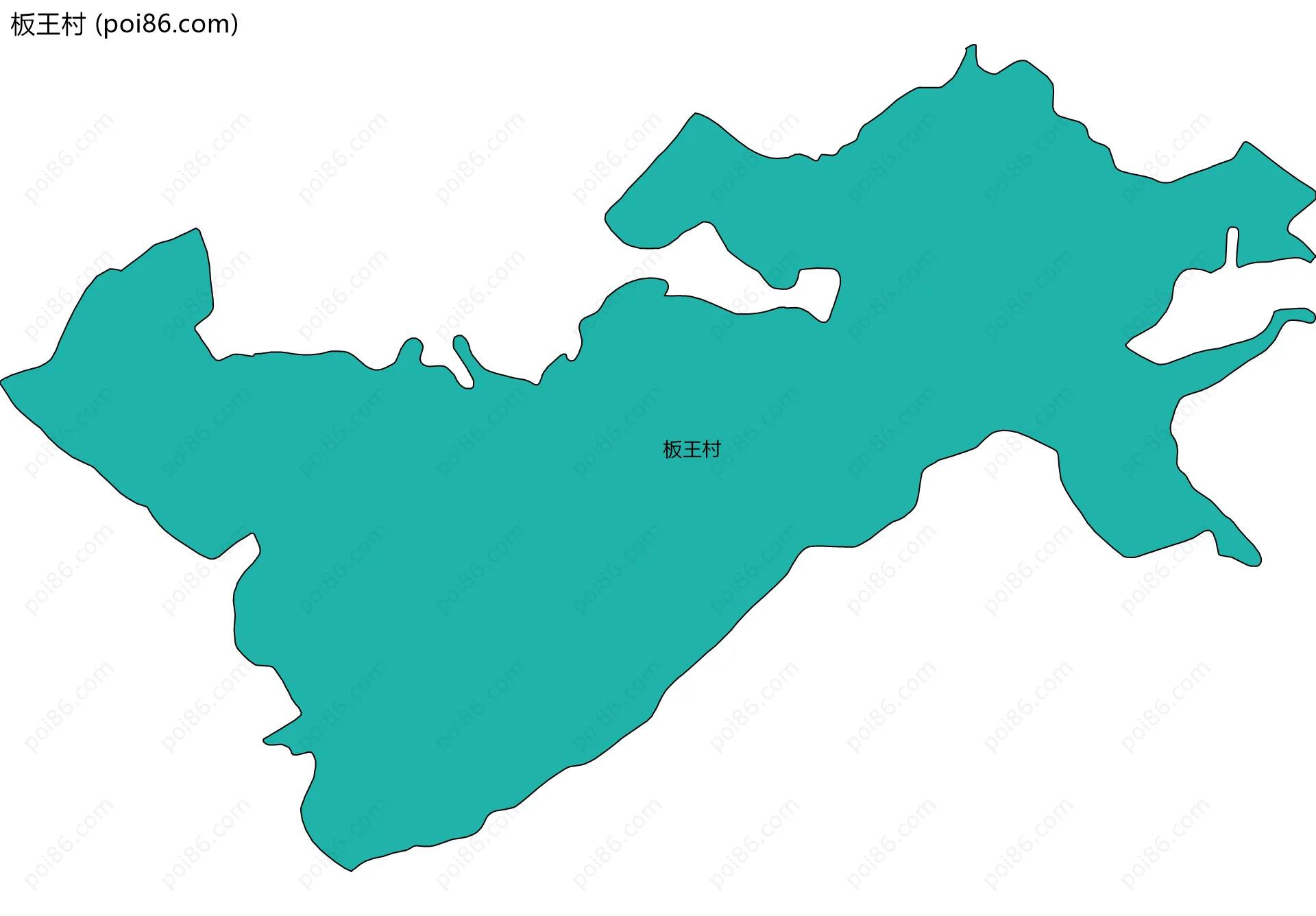 板王村边界地图