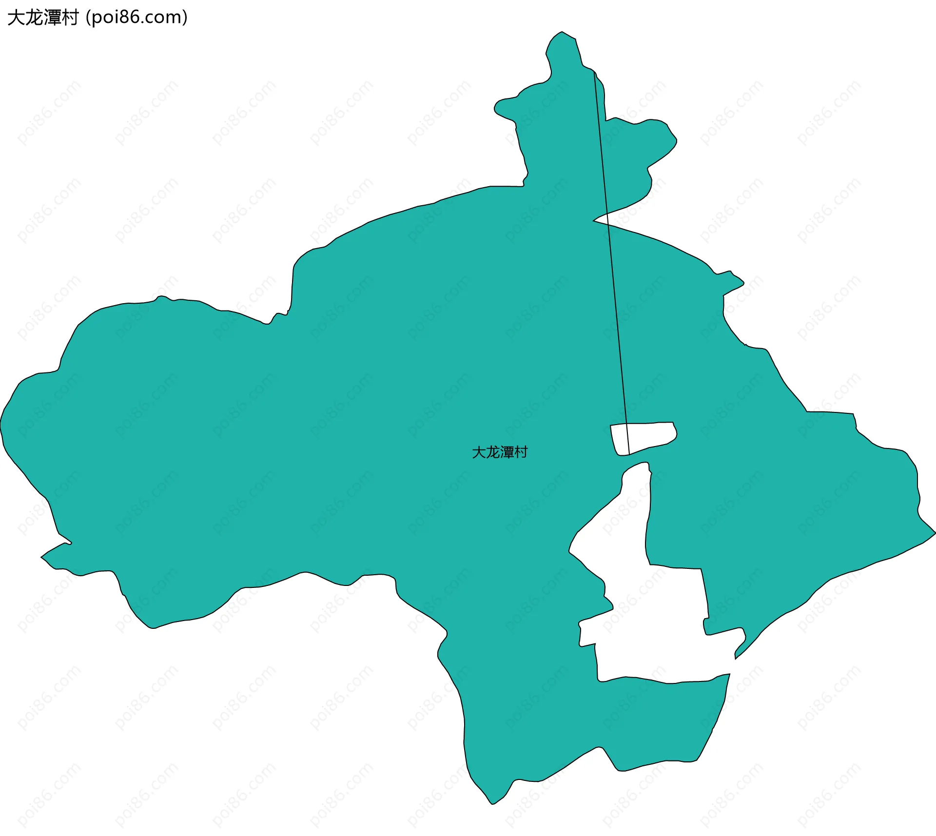 大龙潭村边界地图