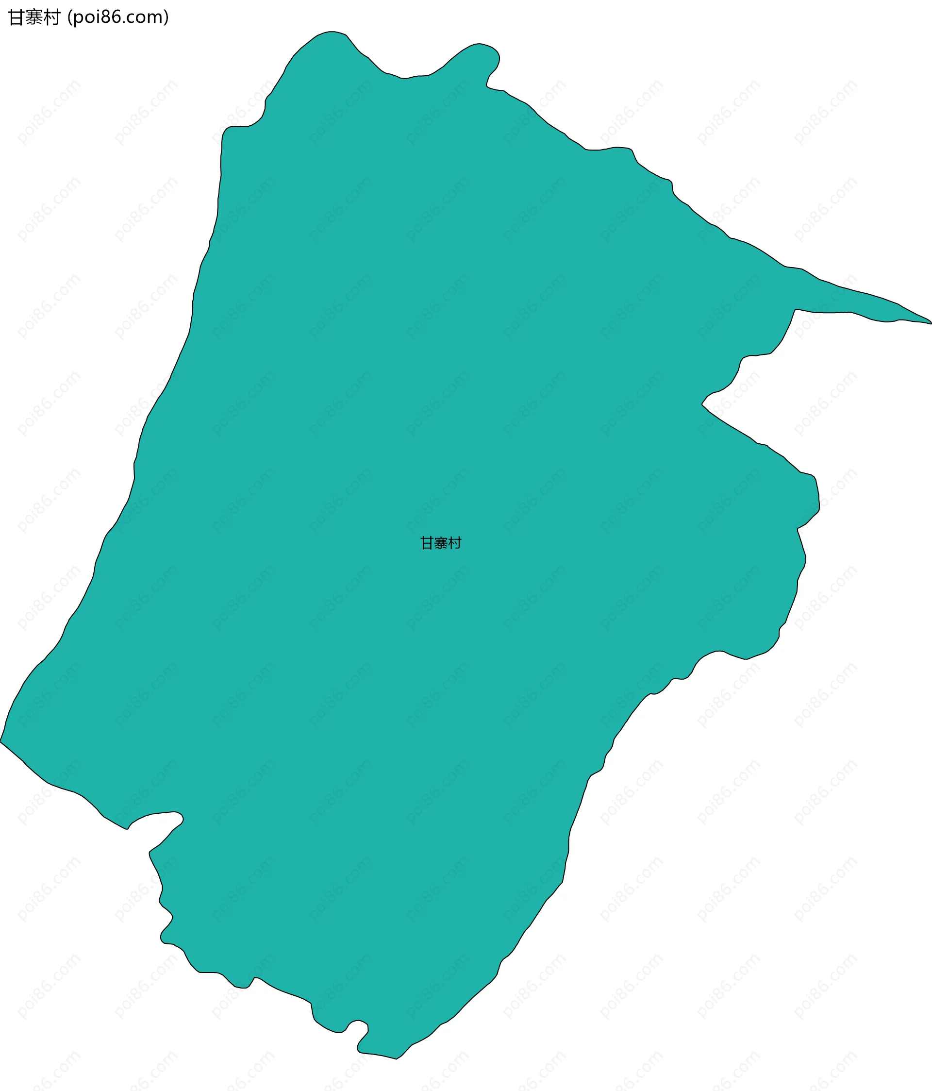 甘寨村边界地图