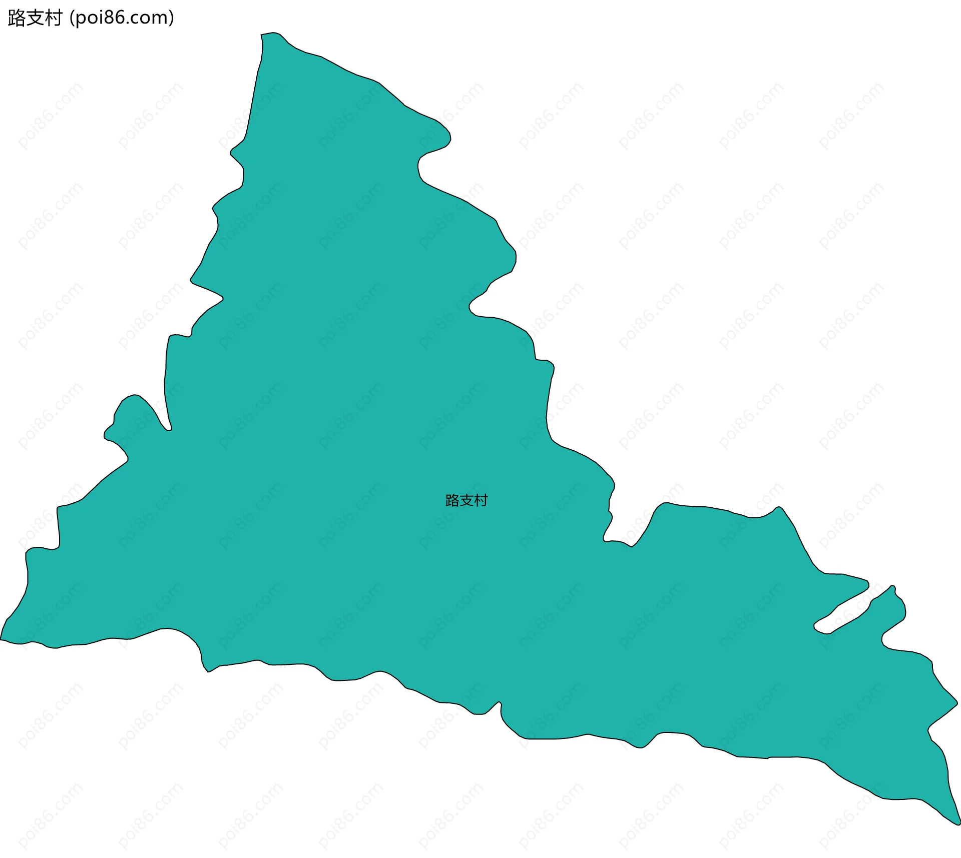 路支村边界地图