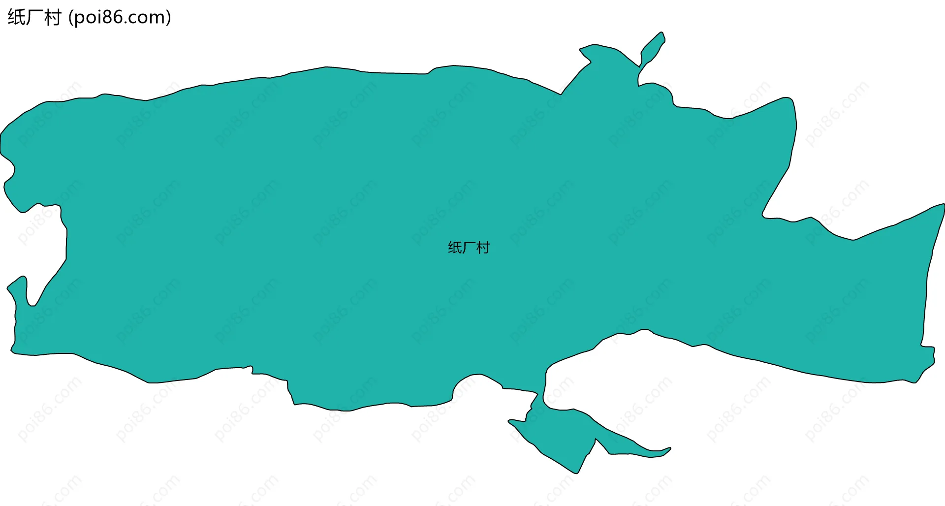 纸厂村边界地图