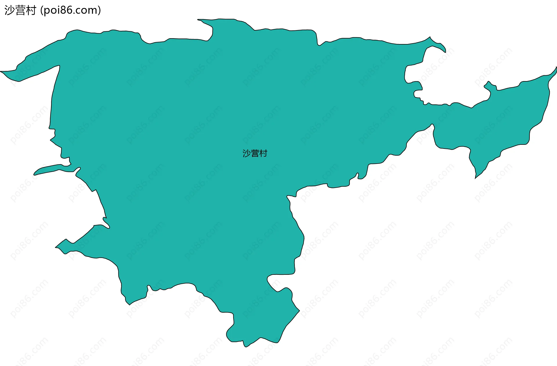 沙营村边界地图