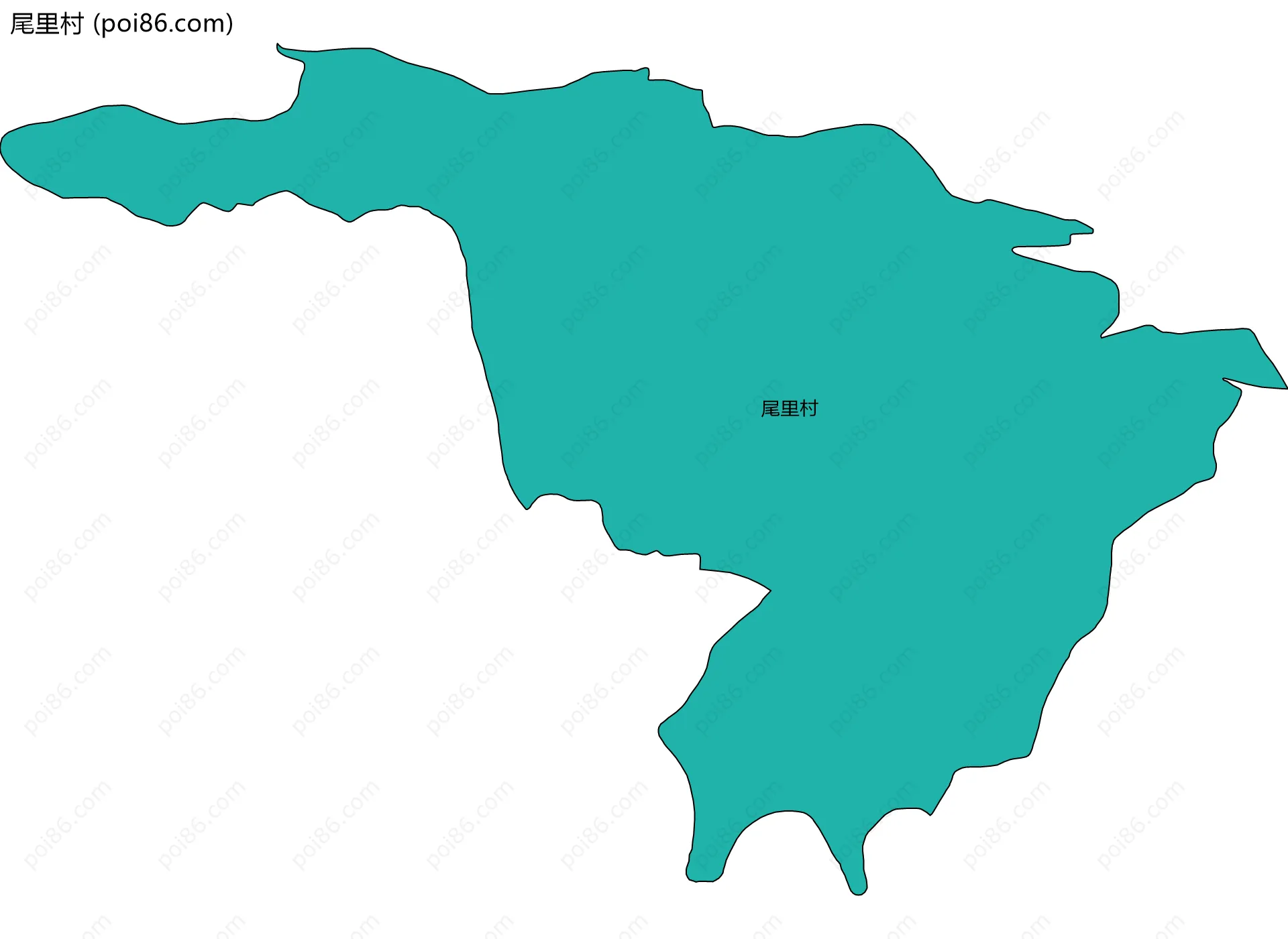 尾里村边界地图