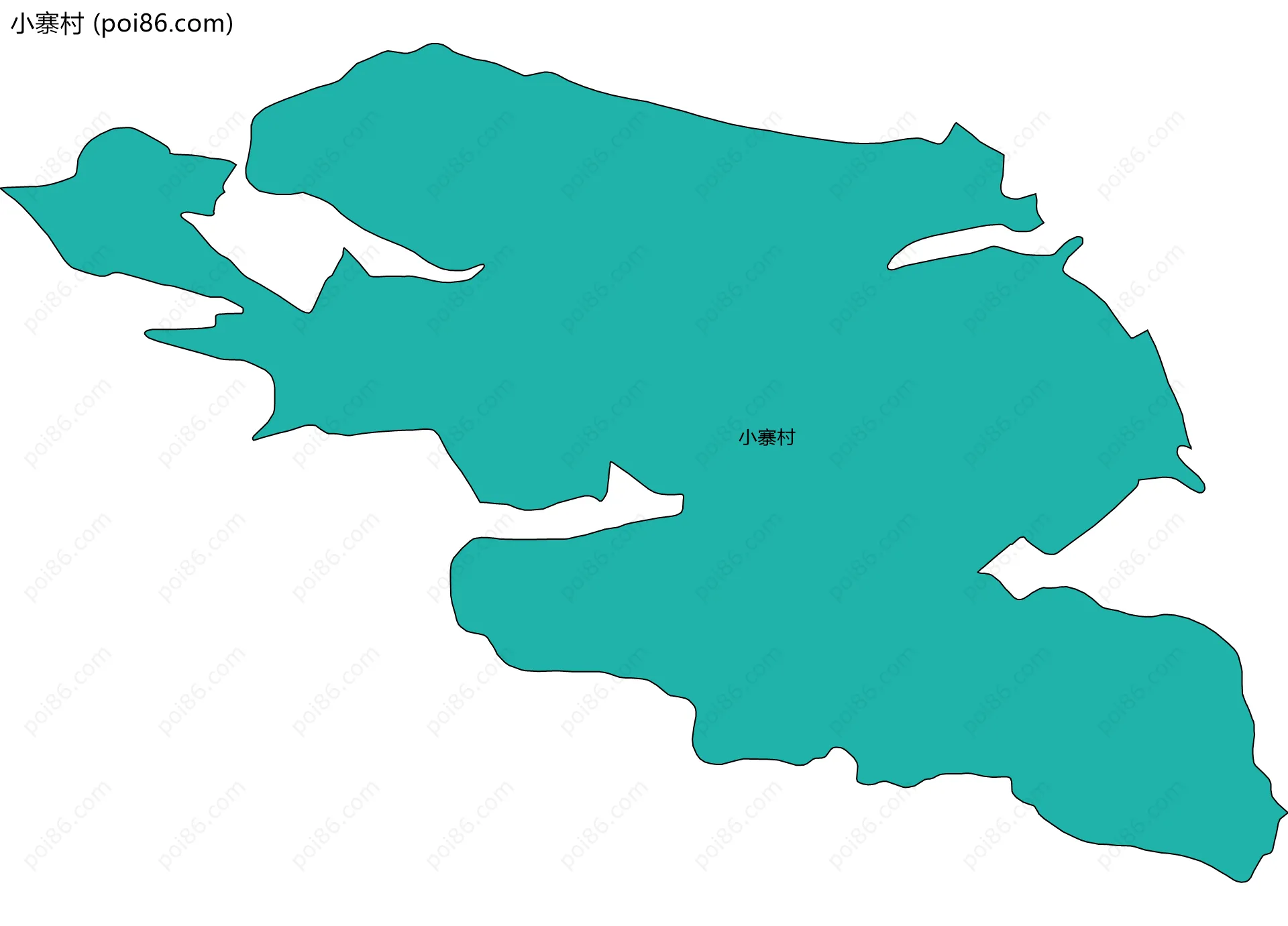 小寨村边界地图