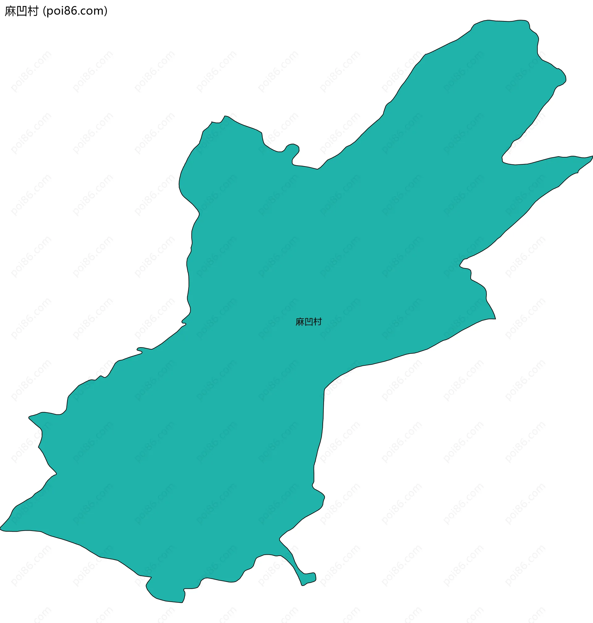 麻凹村边界地图