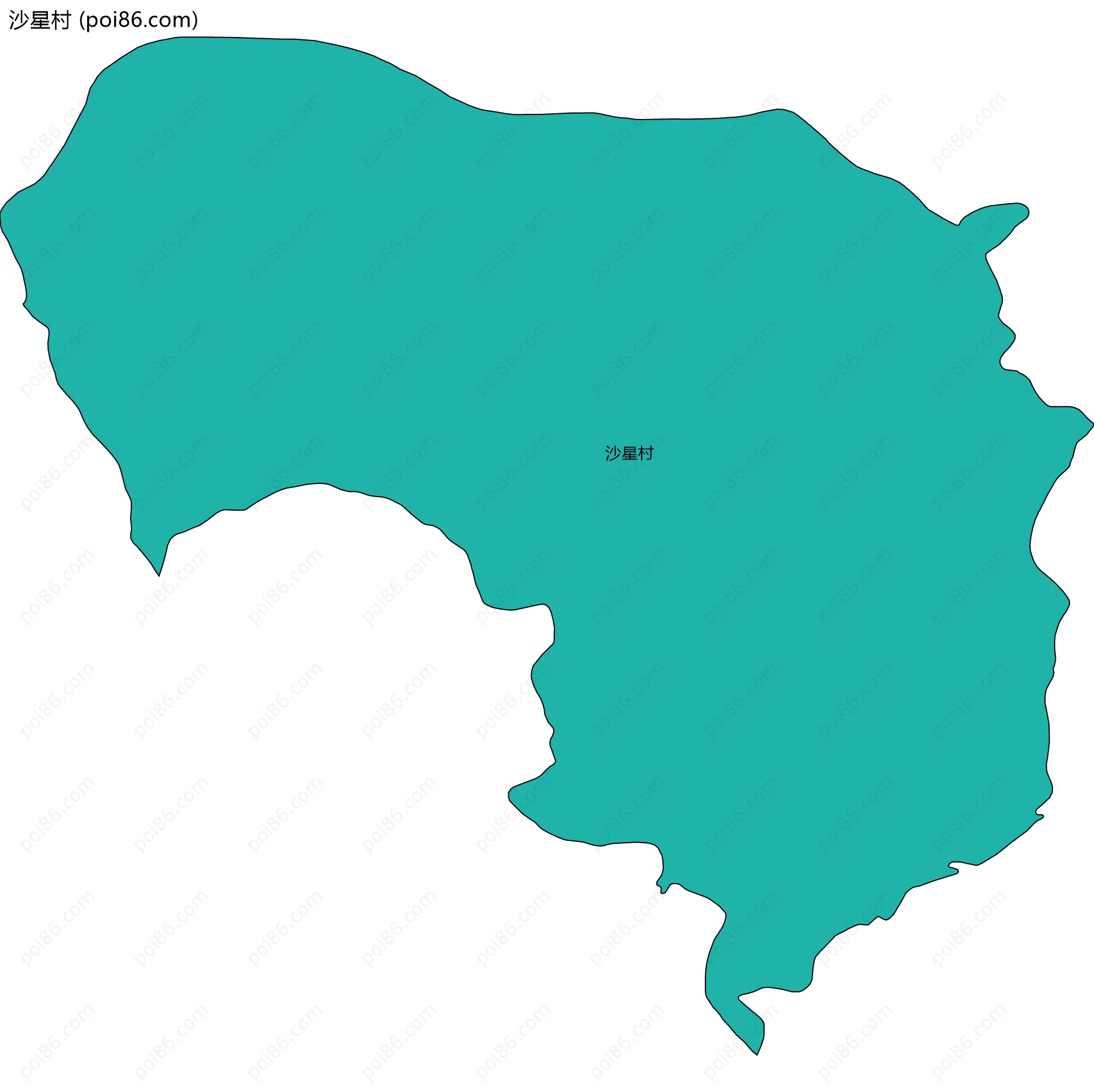 沙星村边界地图