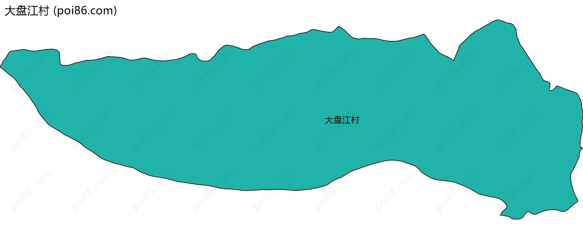 大盘江村边界地图