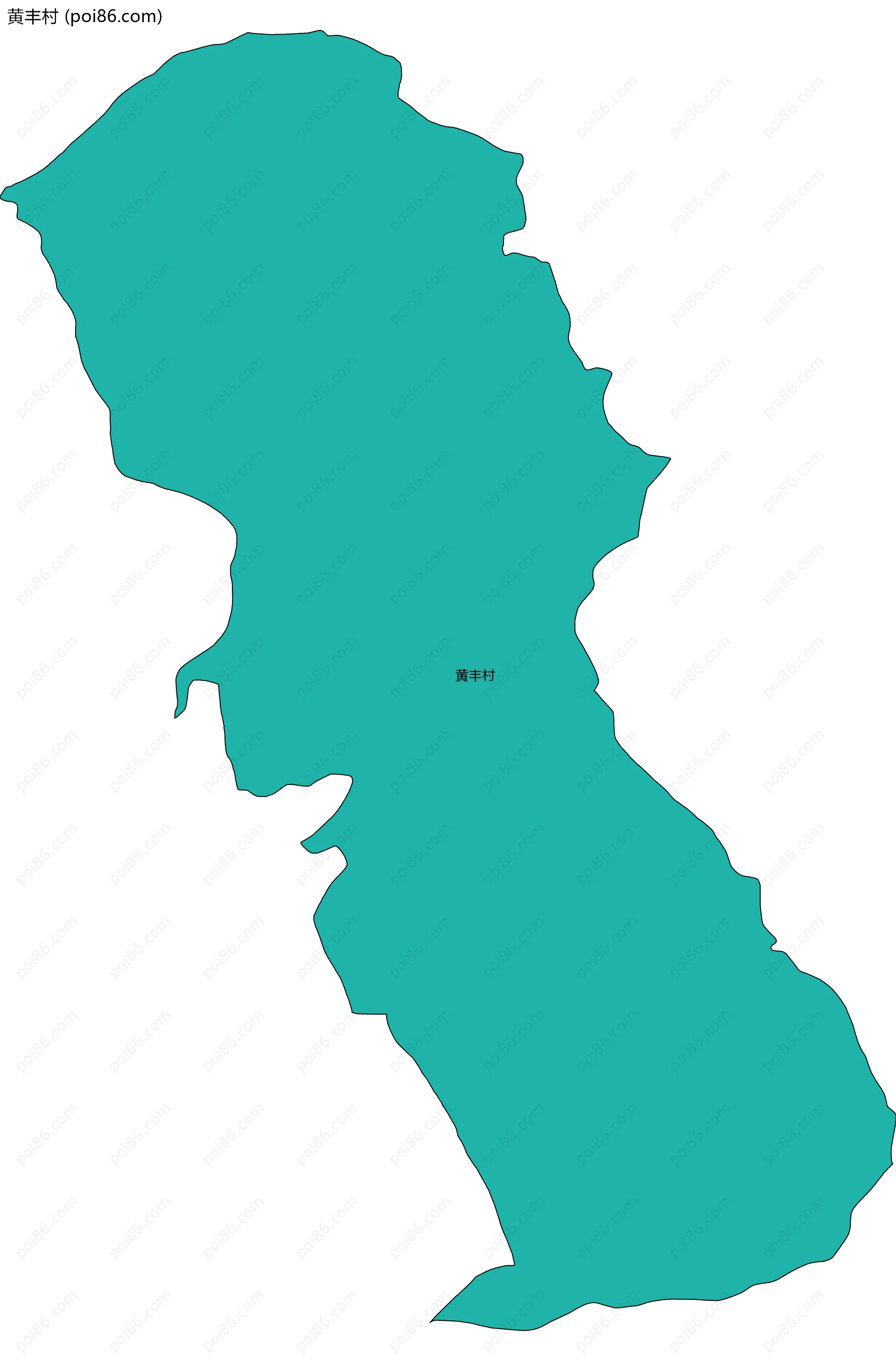 黄丰村边界地图