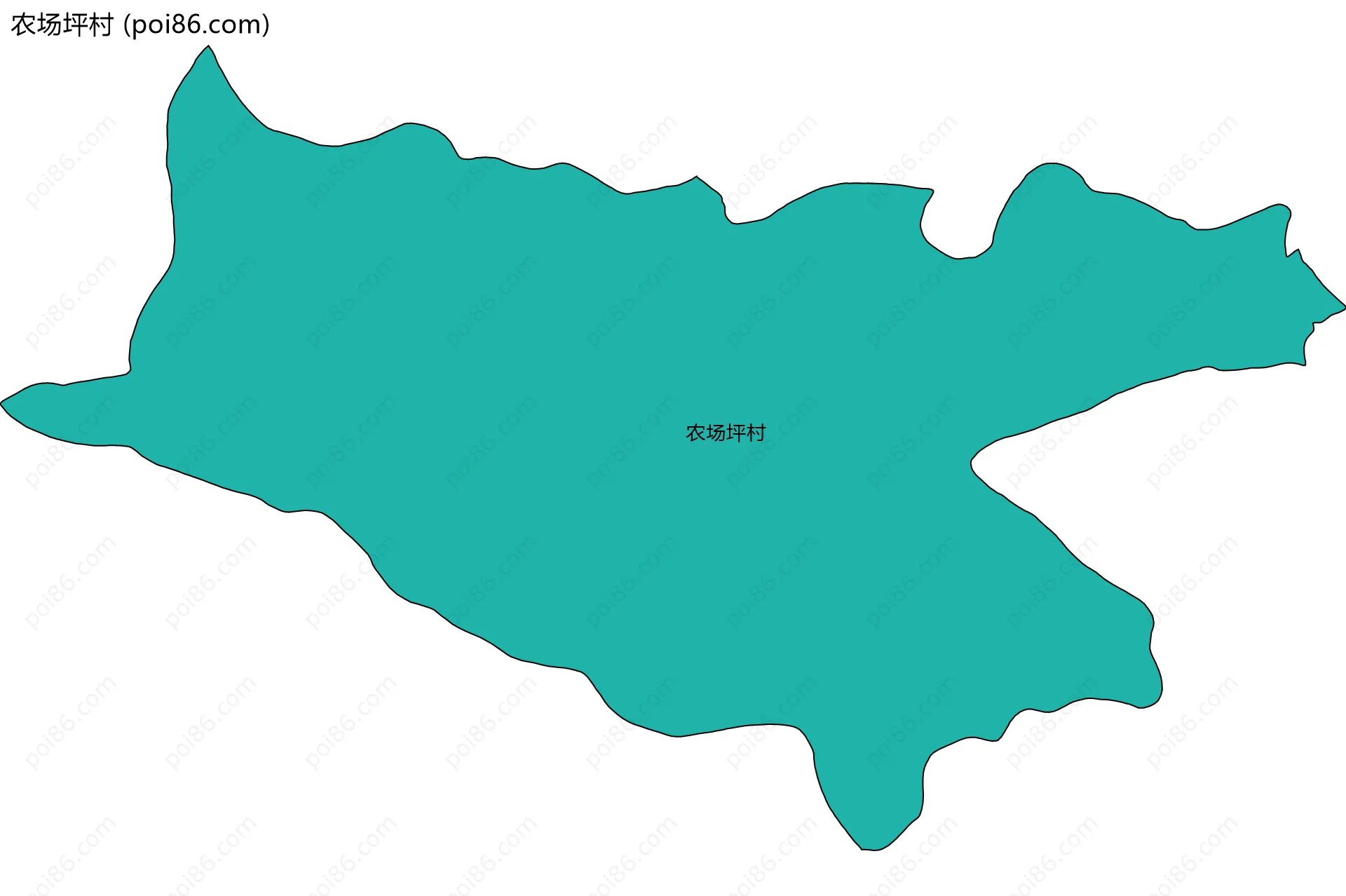 农场坪村边界地图