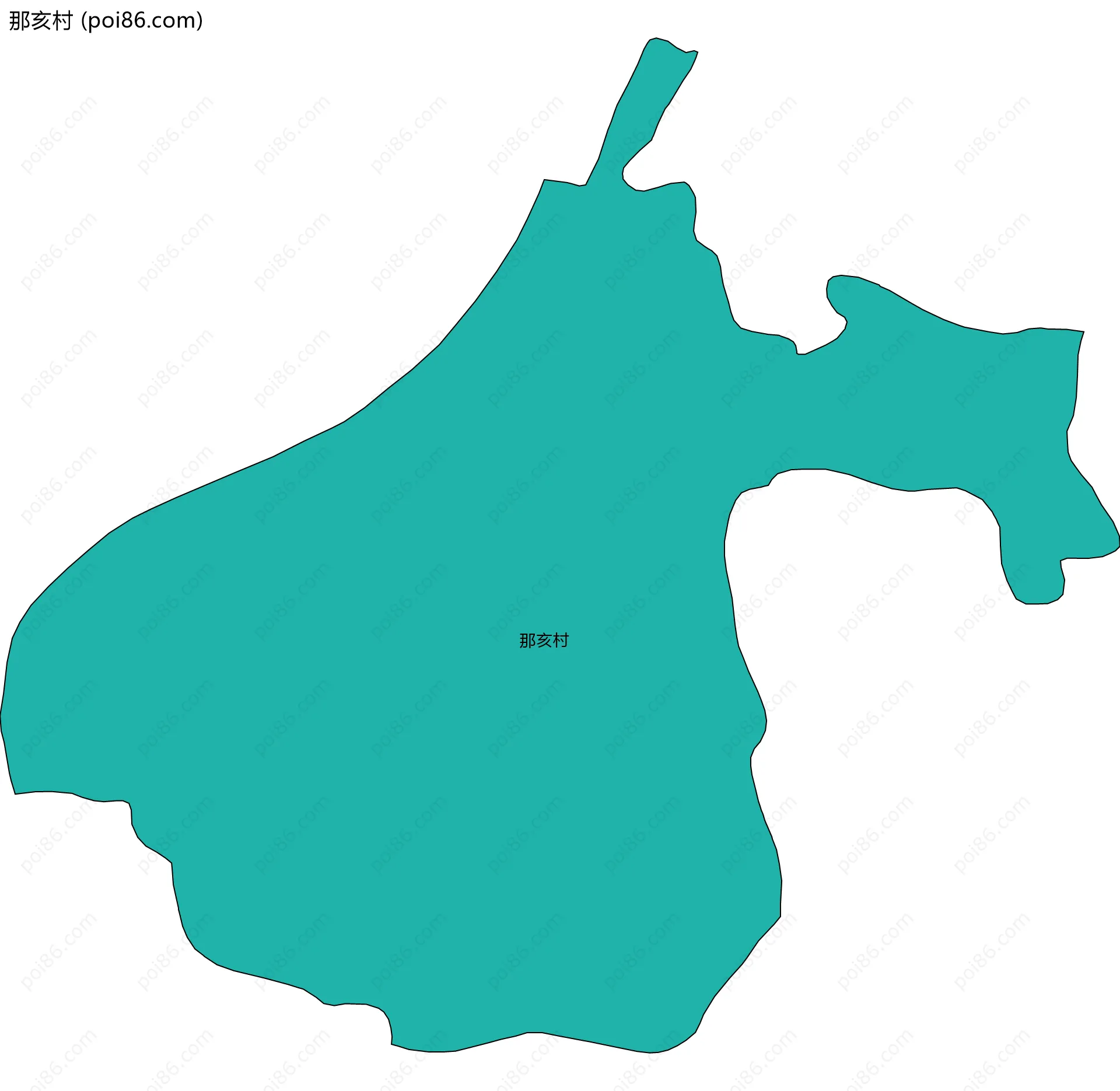 那亥村边界地图