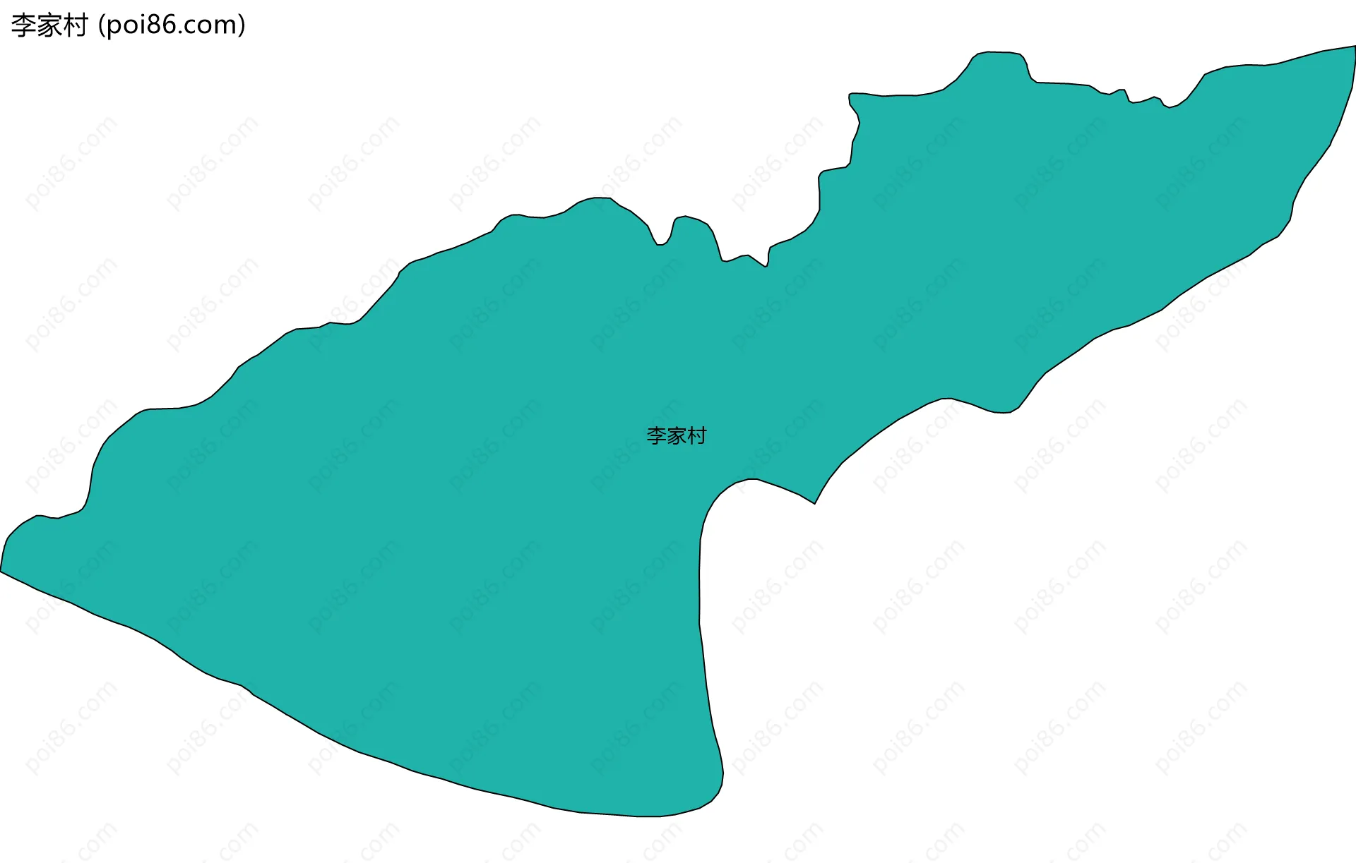 李家村边界地图