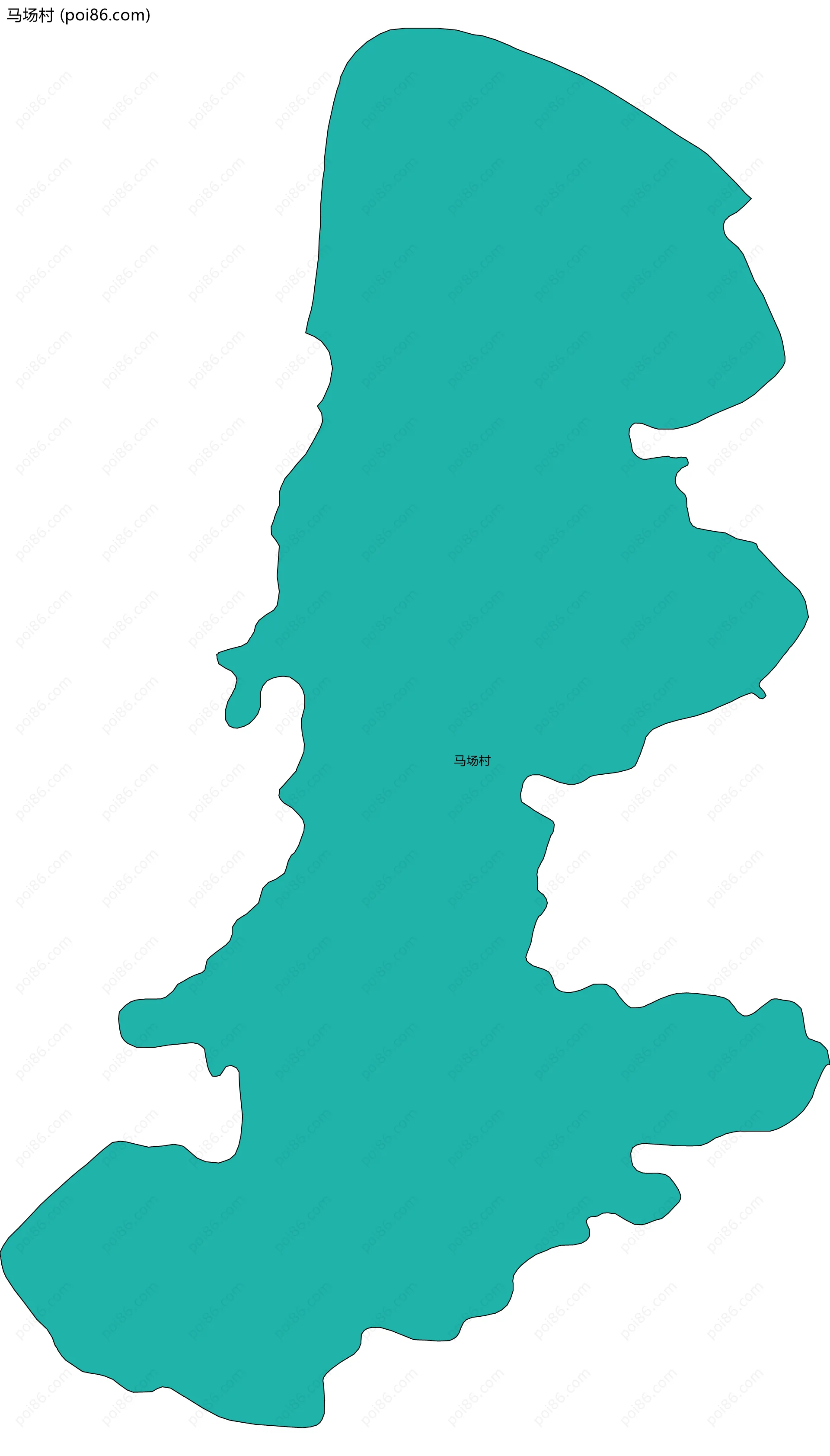 马场村边界地图