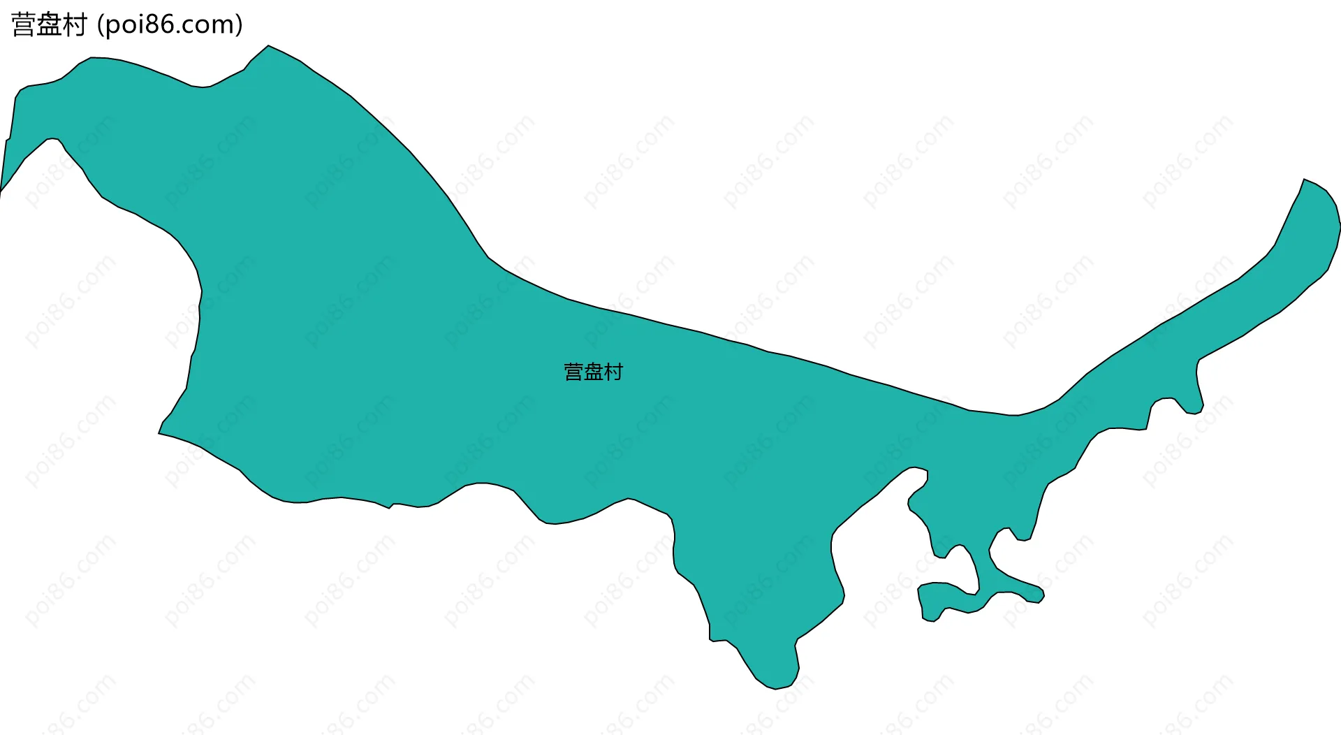 营盘村边界地图