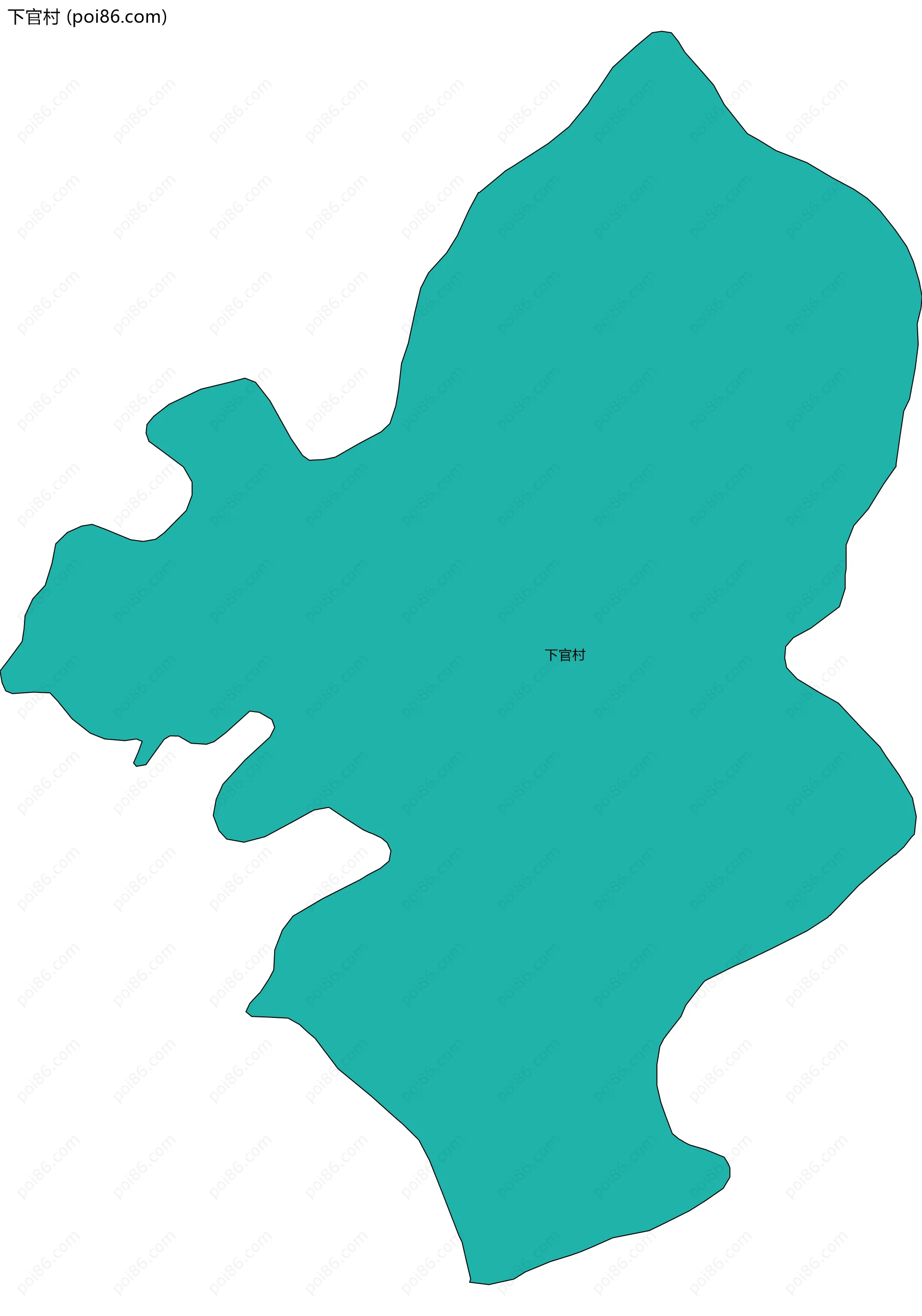 下官村边界地图