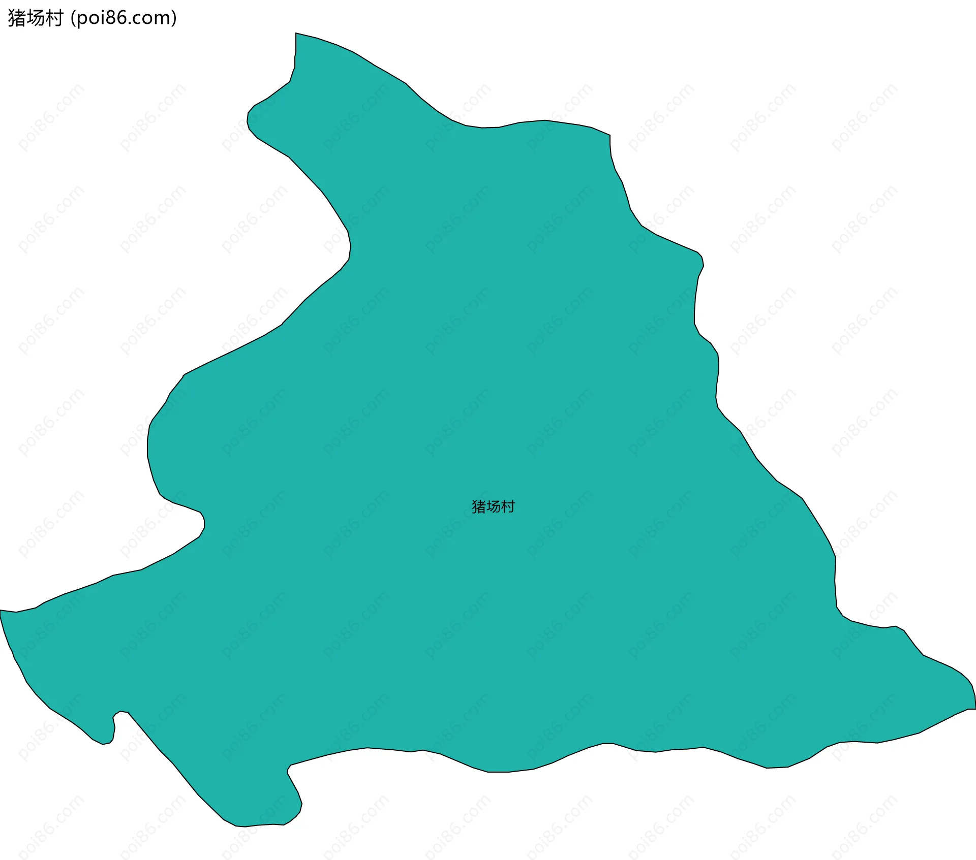 猪场村边界地图