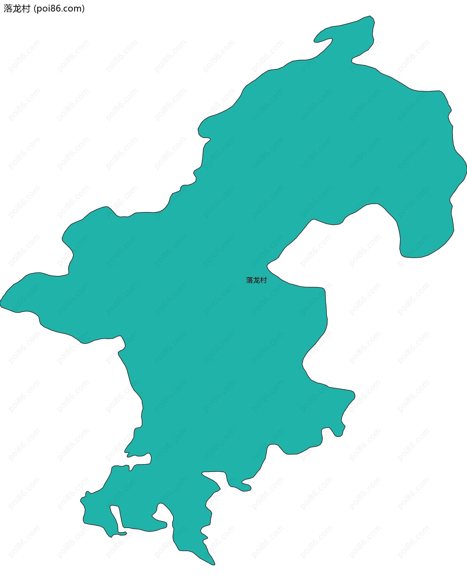 落龙村边界地图